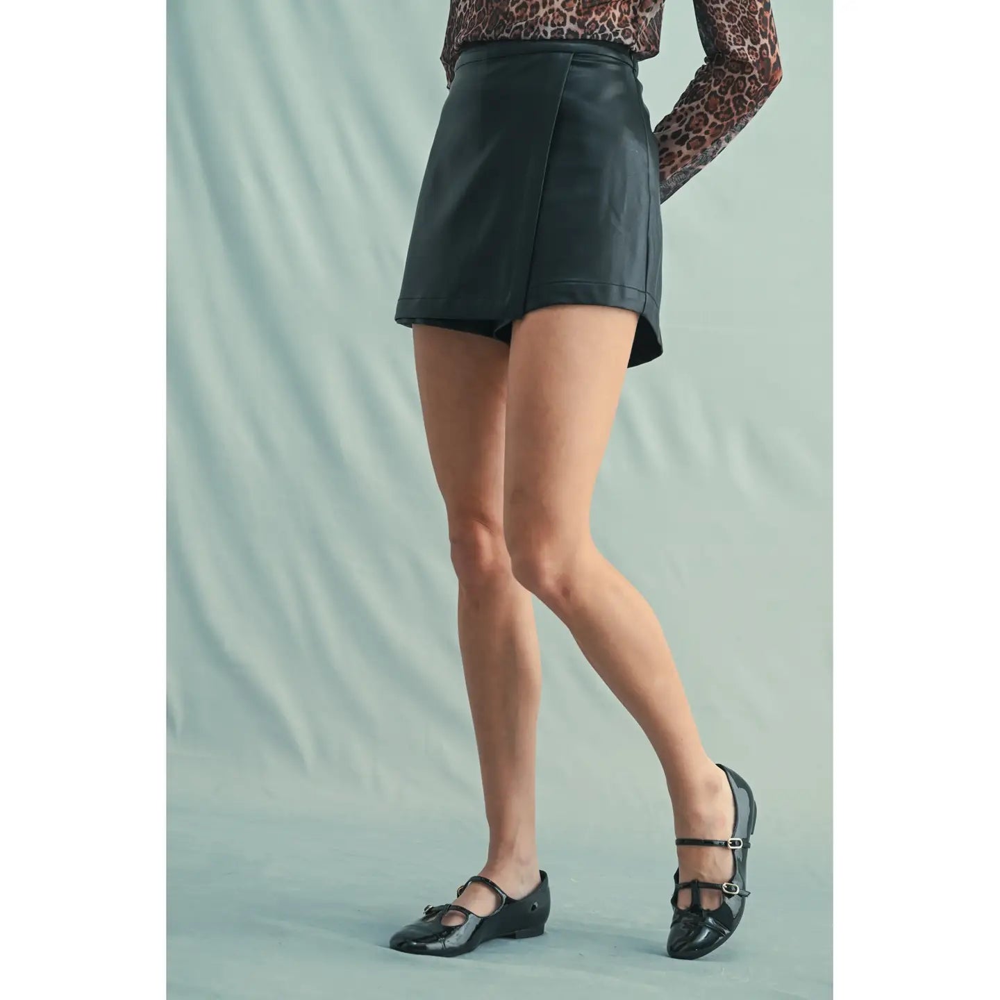 Sideline Sass Leather Skort