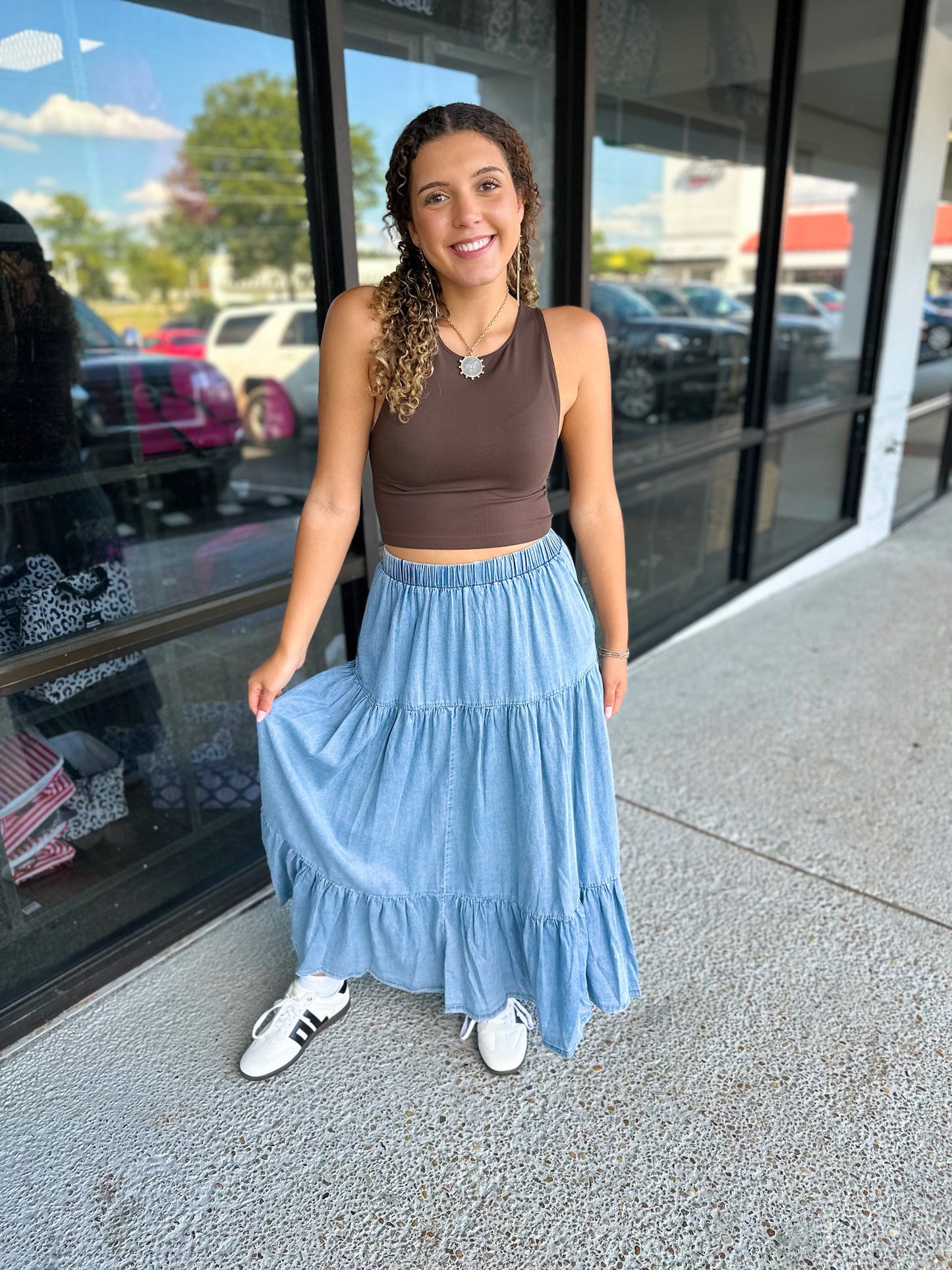 Denim Darlin’ Maxi Skirt