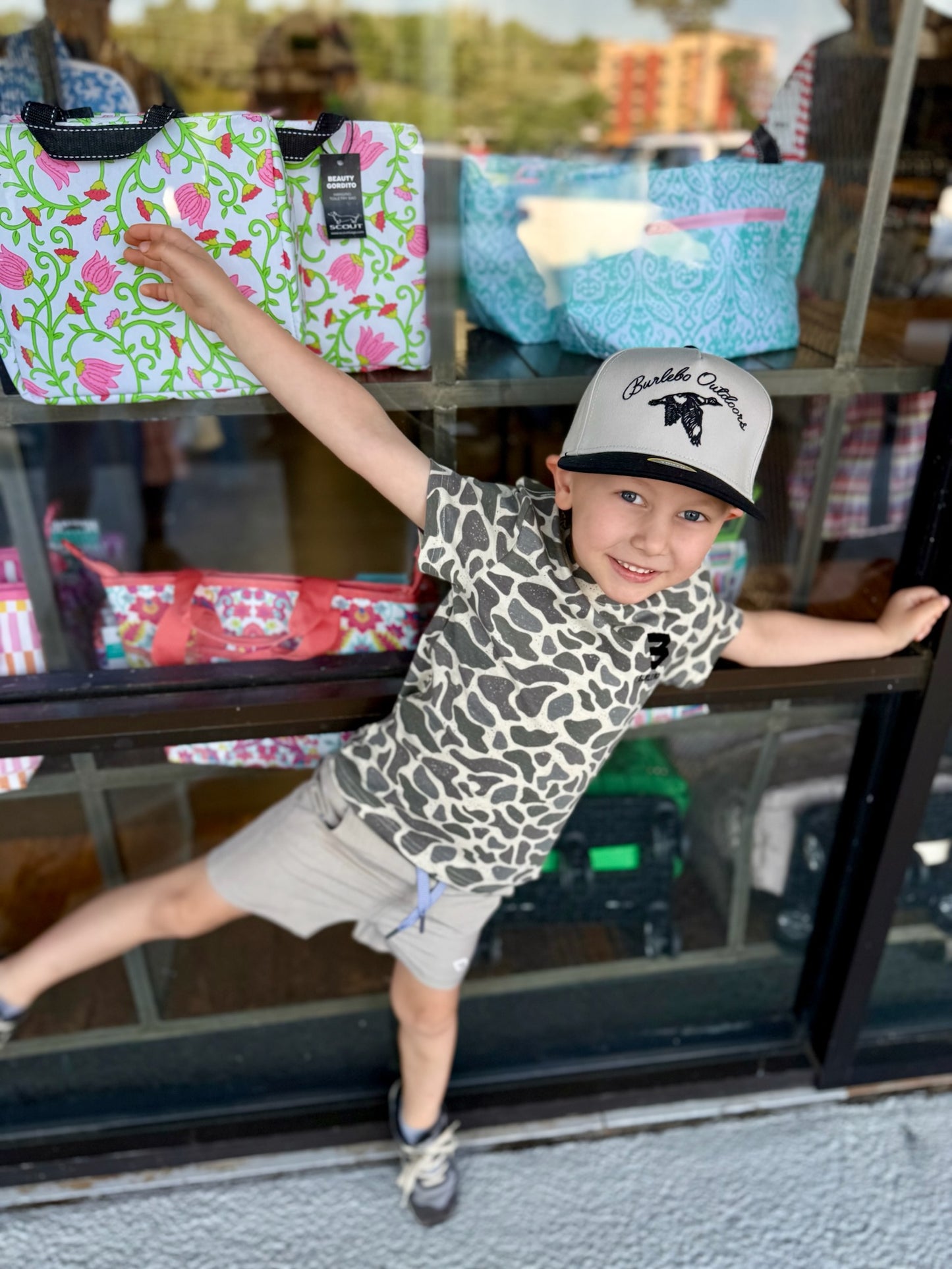 YOUTH classic deer camo flying b tee