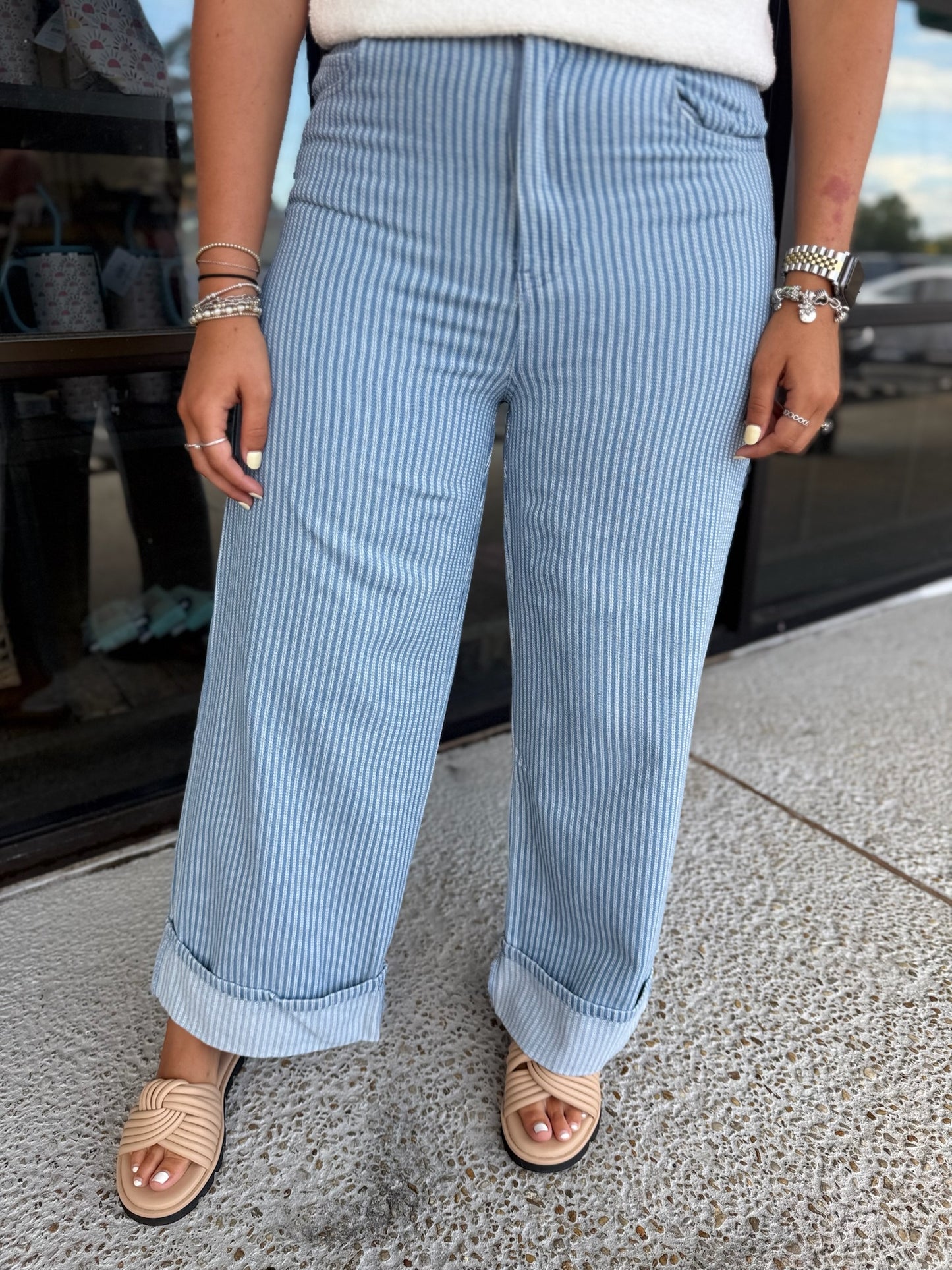 Striped Babe Denim