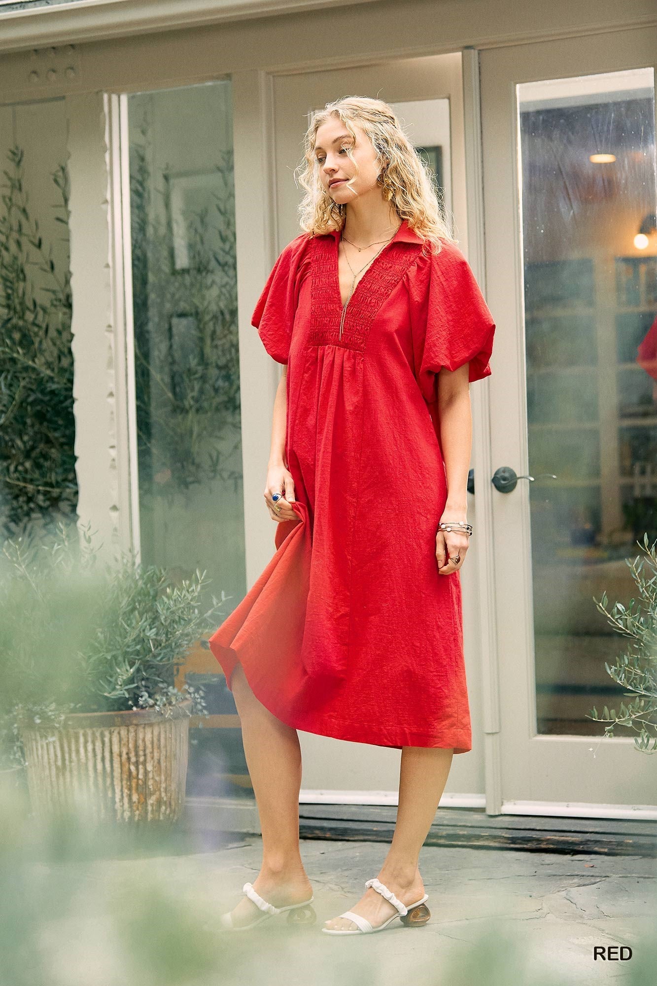 Vintage Midi-Red