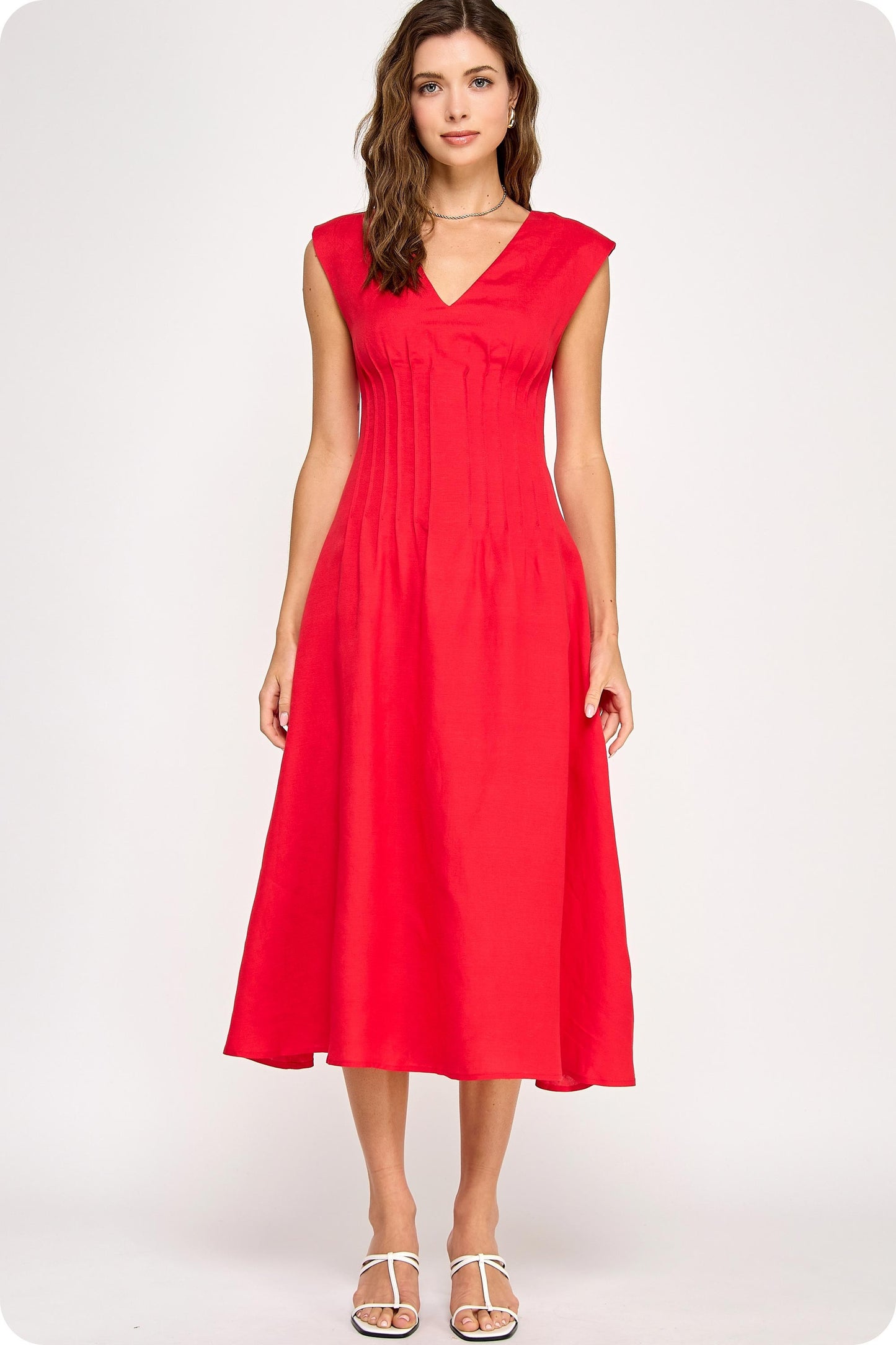 Pintucked Kiss Midi