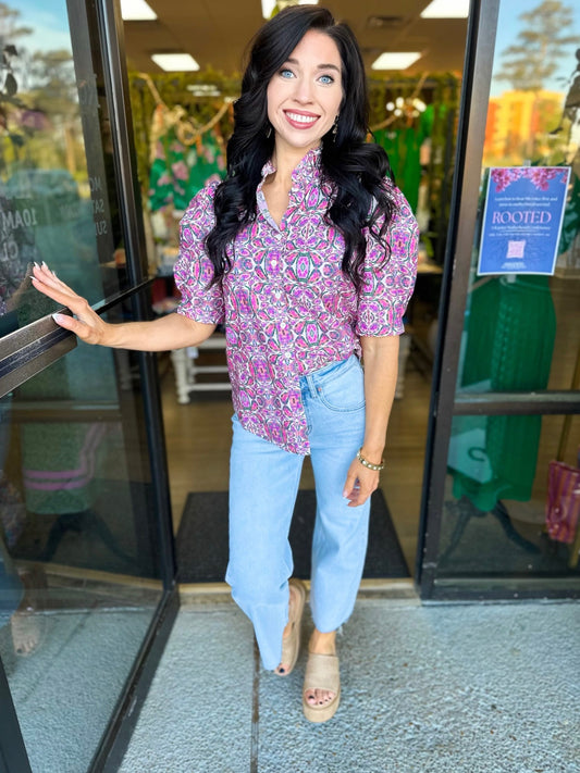 Felicia Top - pink mix