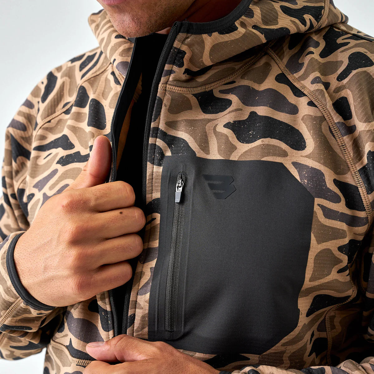 Gauge Camo Blaze Tech Quarter Zip