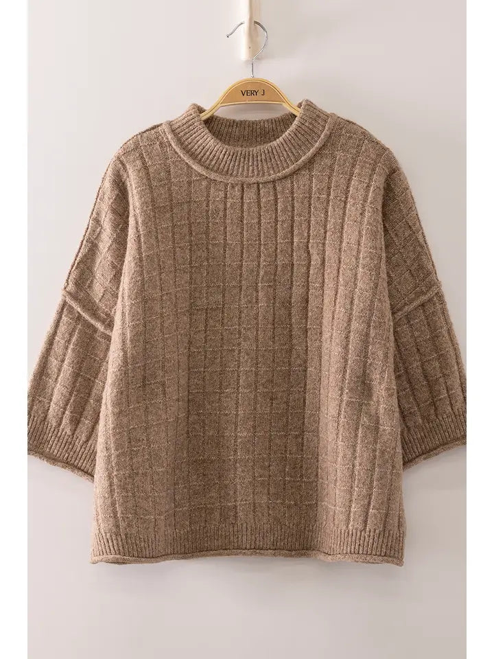 Coffee Date Knit - mocha