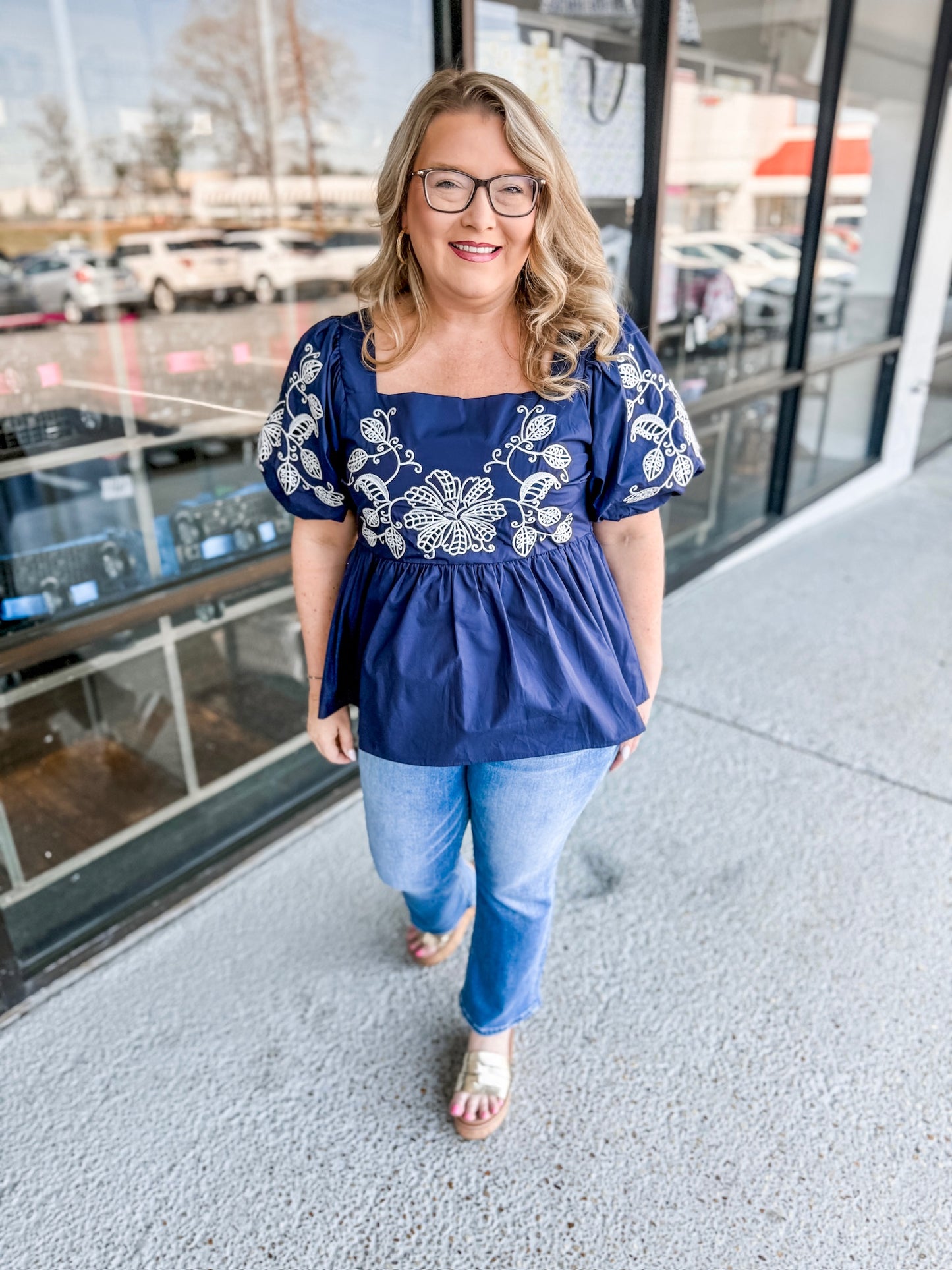 Take Me Away Top - Navy
