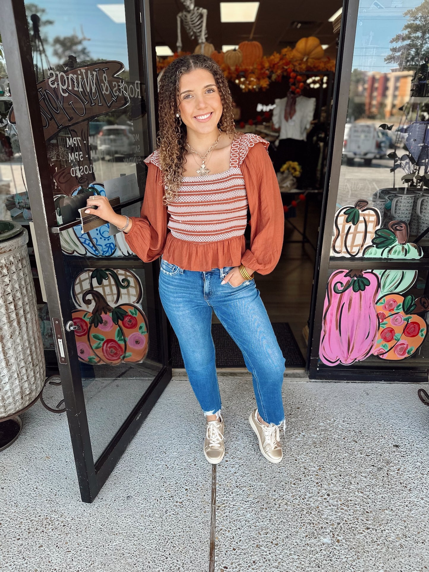 Megan Top-Terracotta