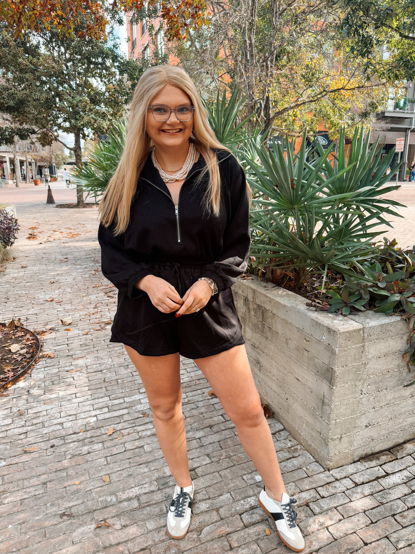 Warm + Cozy Romper- Black