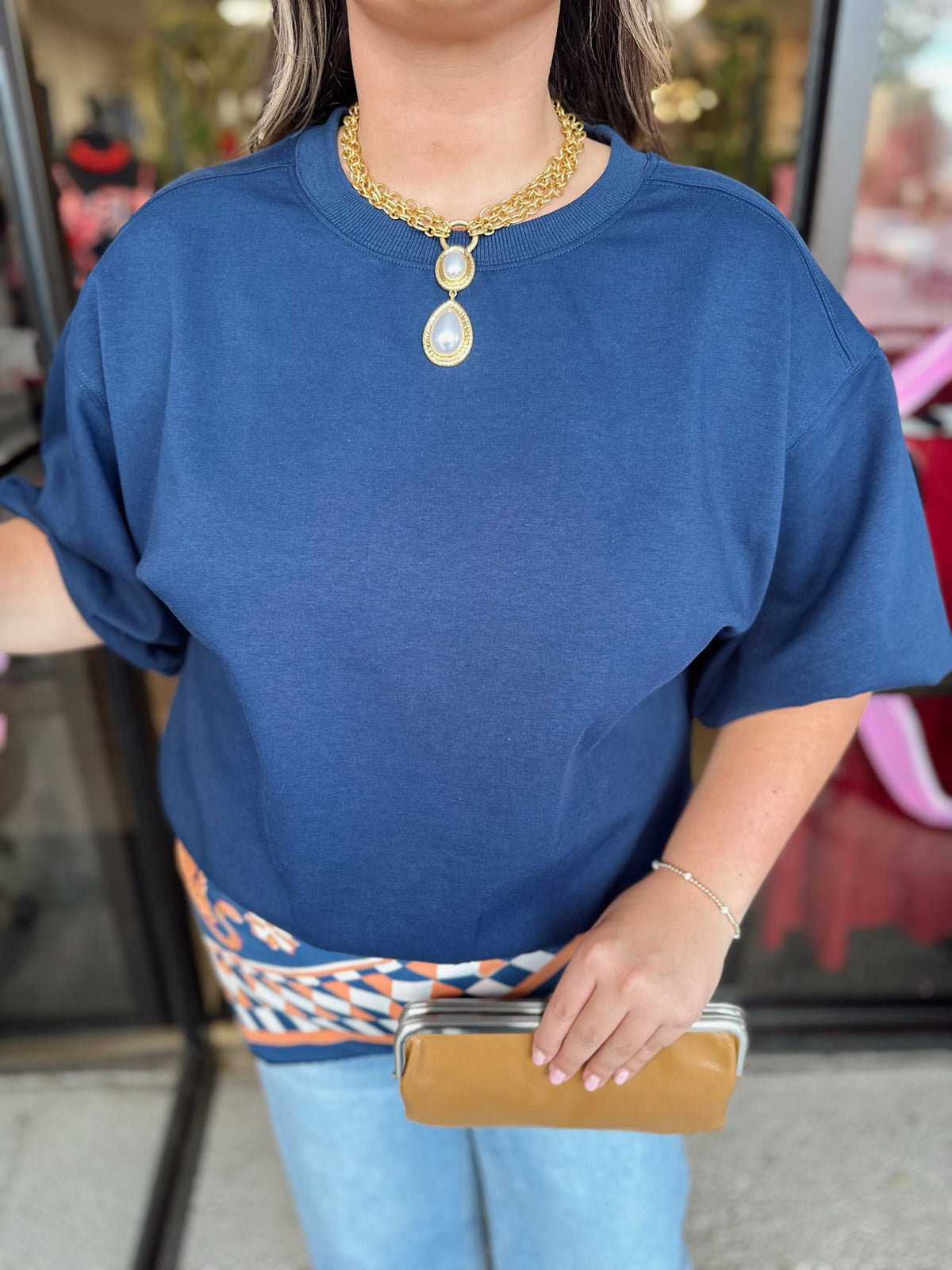 Bubble Bubble Top - navy