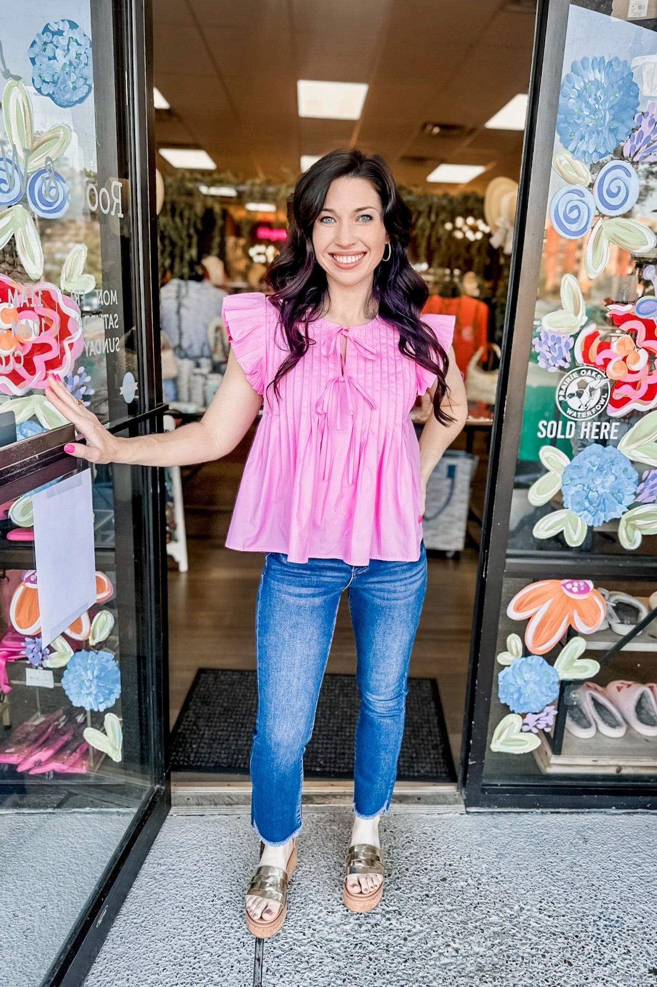 Sweet as can be top - pink