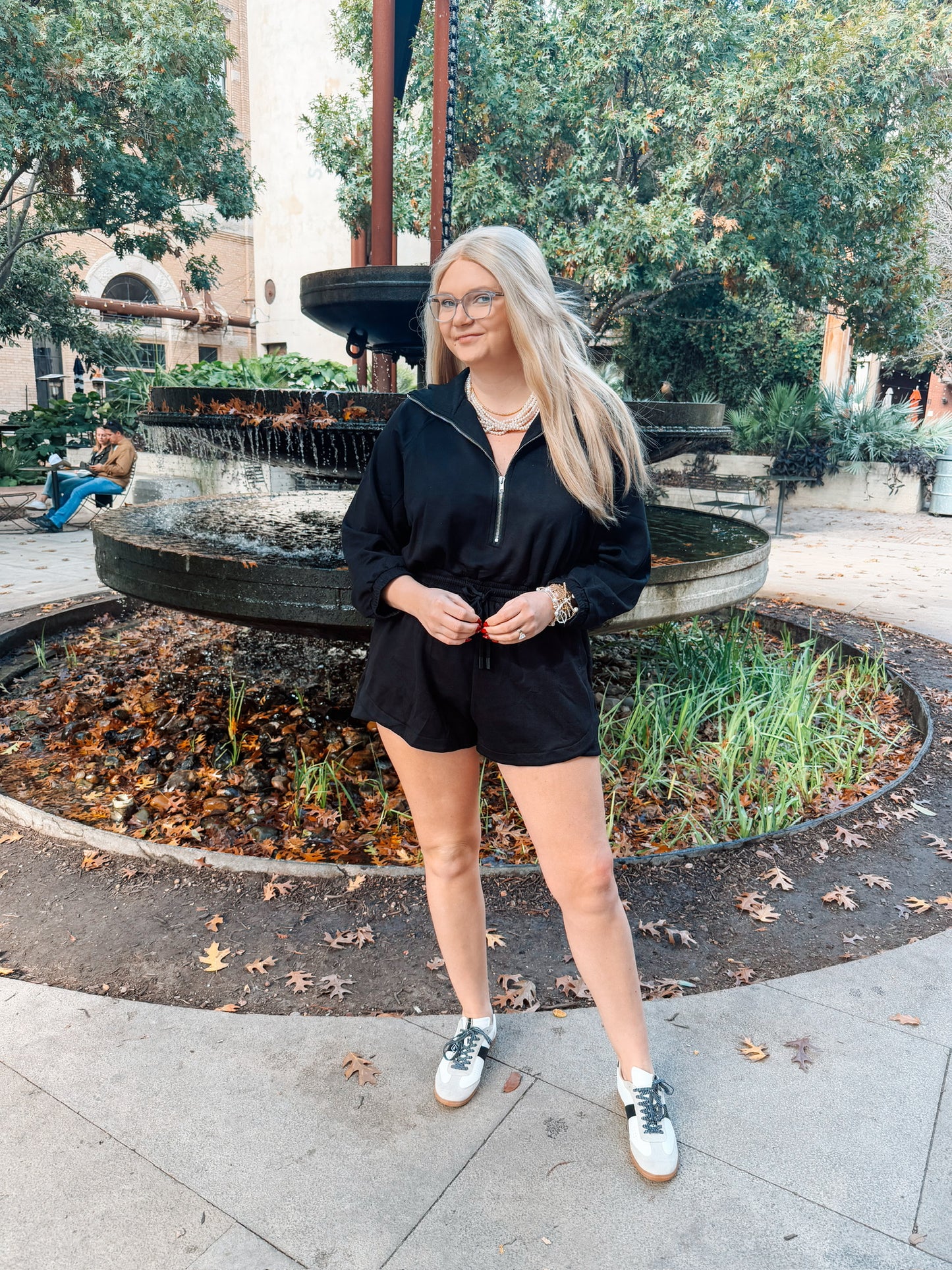 Warm + Cozy Romper- Black
