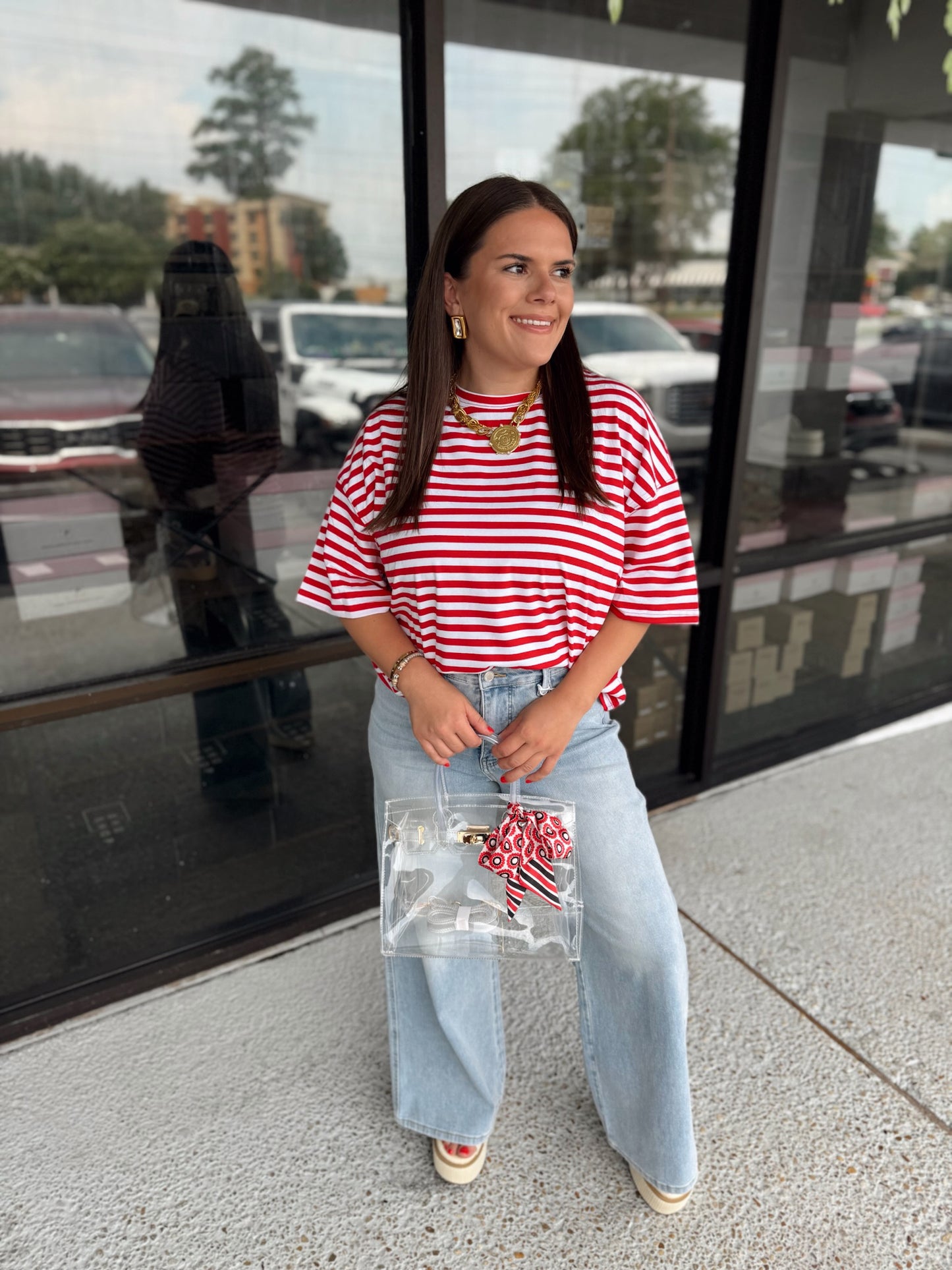 Boyfriend Tee - red