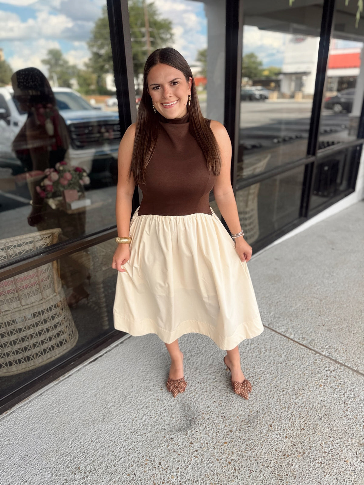 meet you there midi - brown