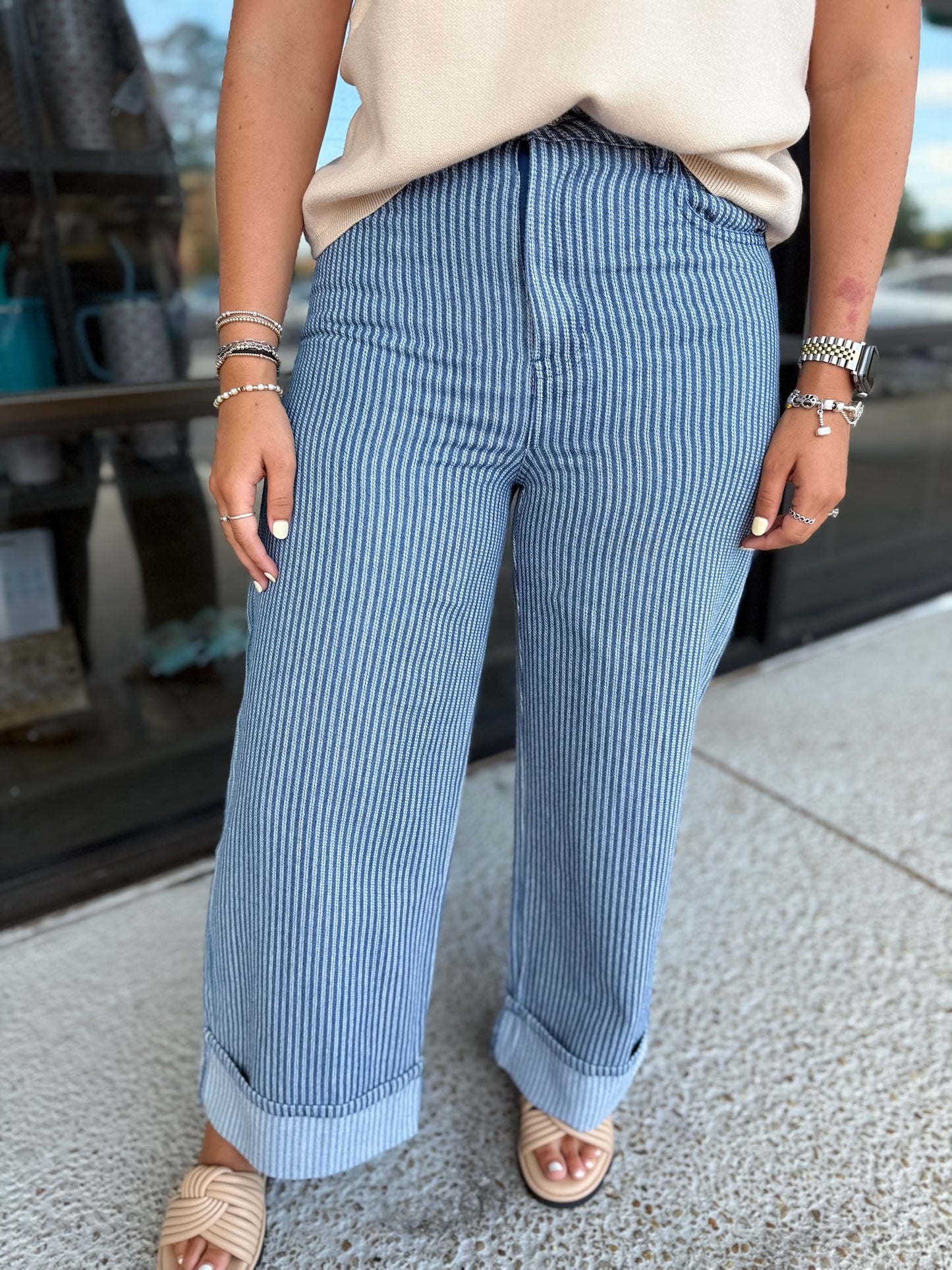 Striped Babe Denim