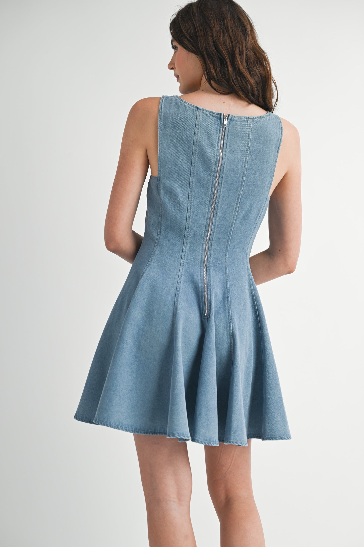Here I Come Denim Mini