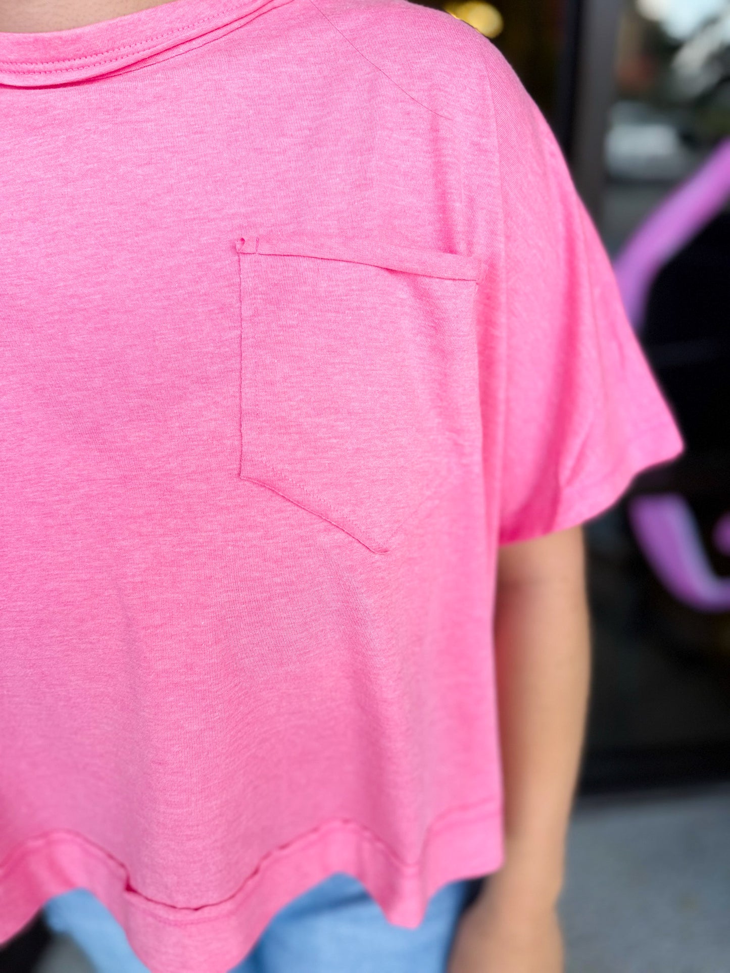 Halo Washed Top - pink