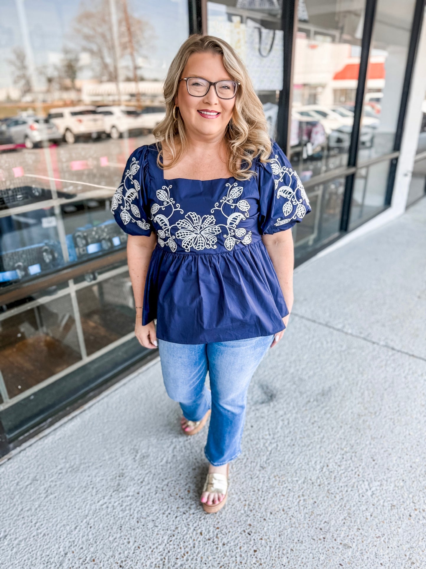 Take Me Away Top - Navy