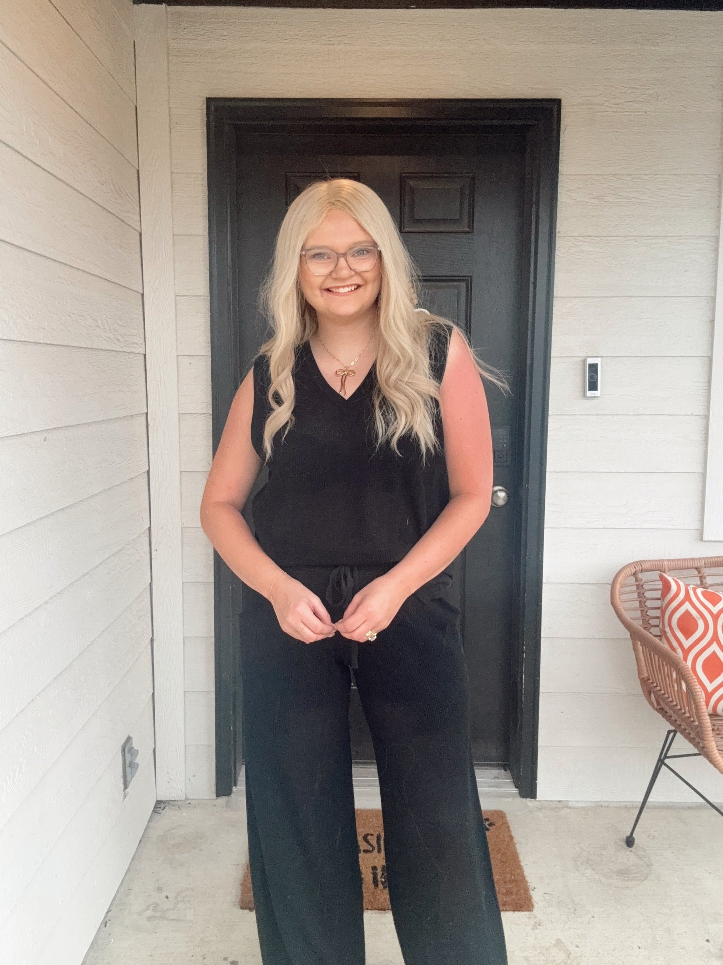 Luxeknit Pant Set - Black