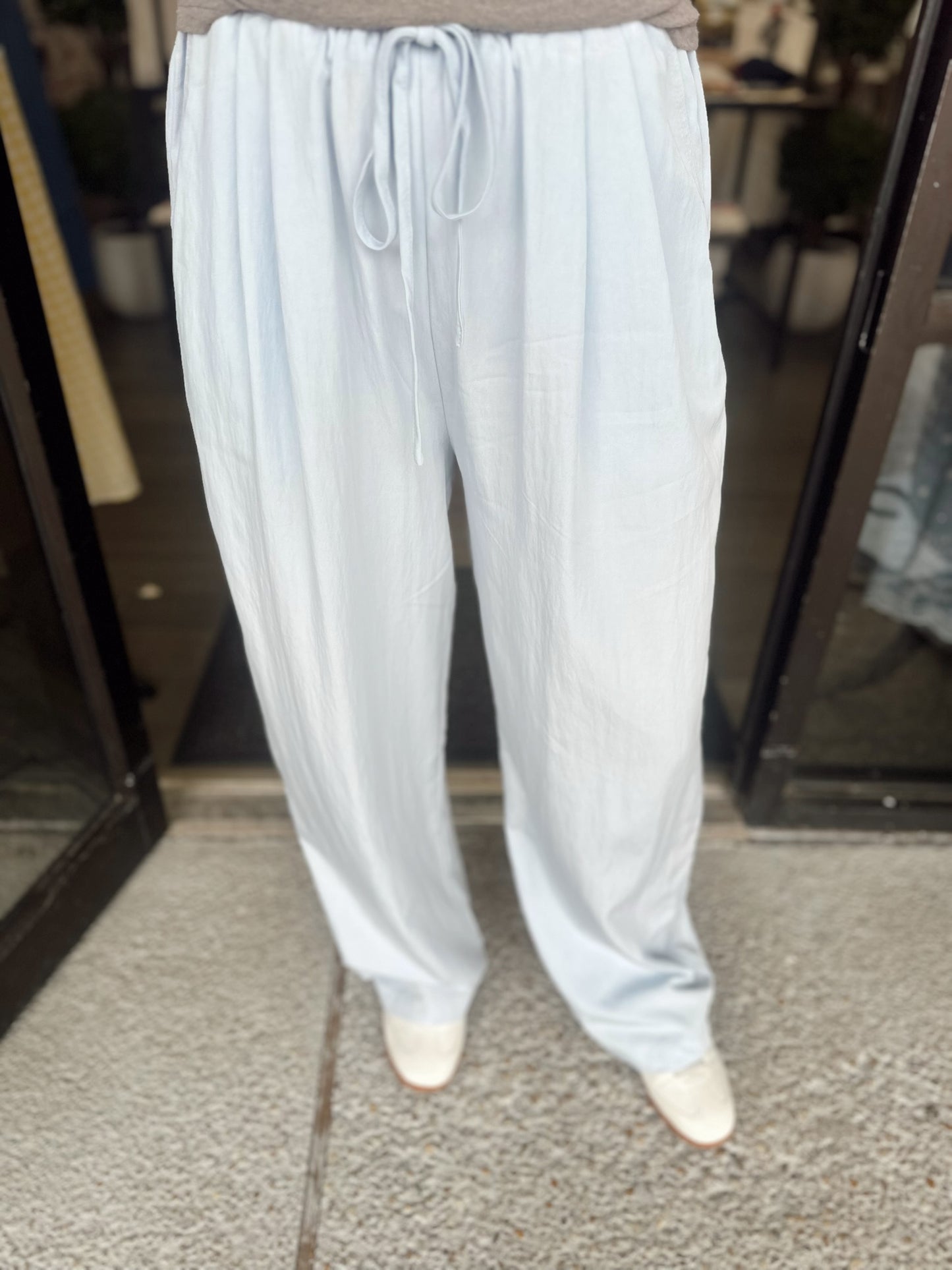 This is Goodbye Pants - light blue