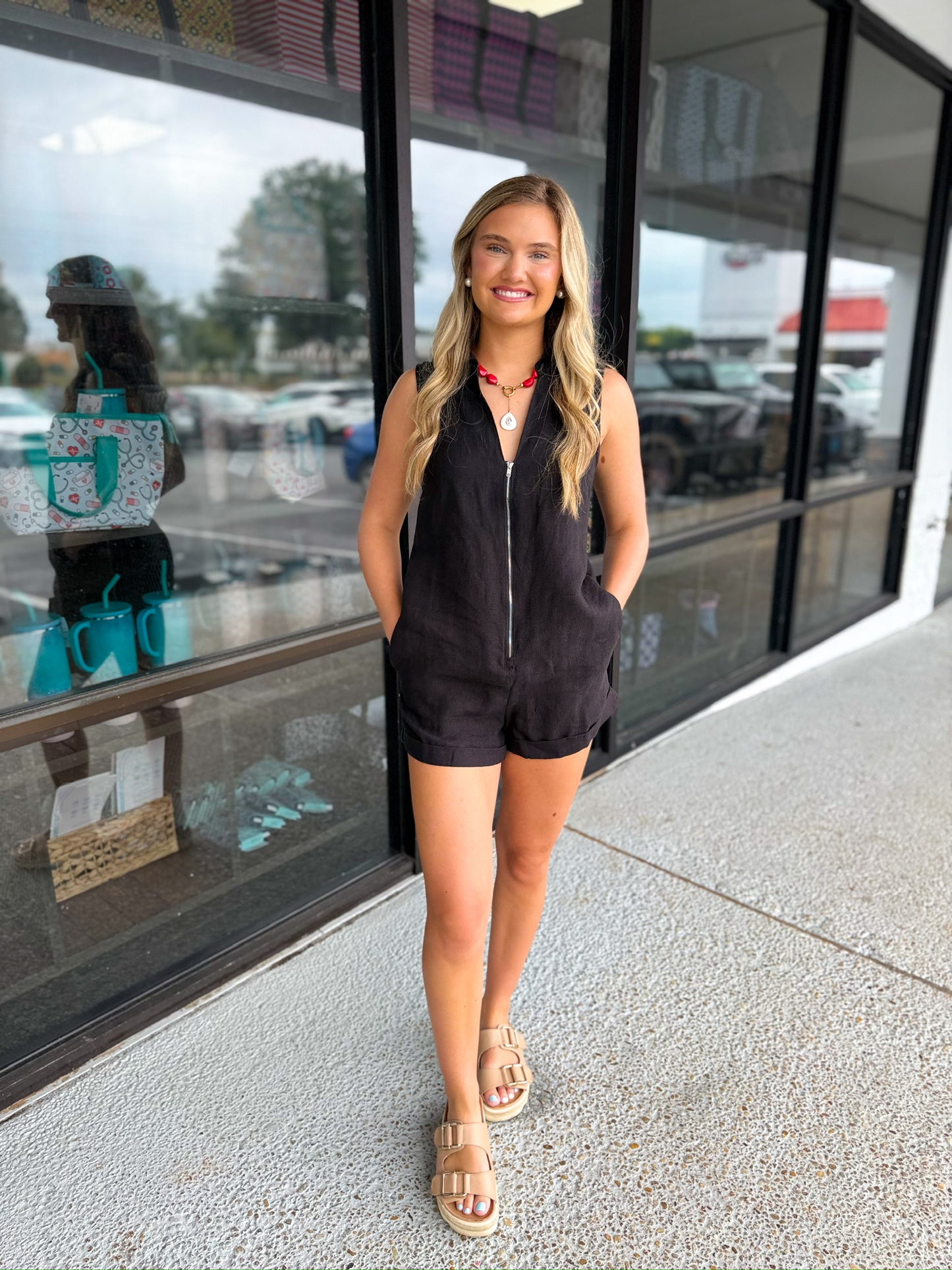 Haisley Zip Up Romper