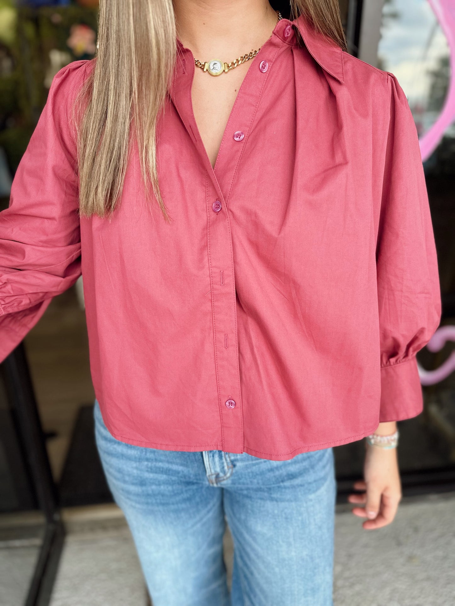 Yolanda Top - rosewood pink