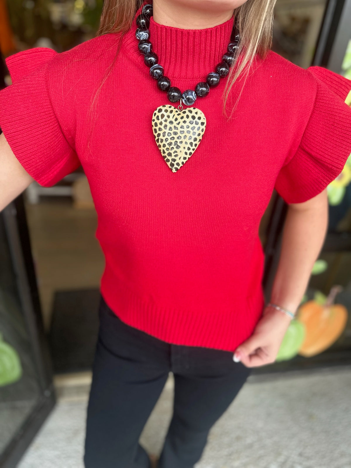 Macy Top - red