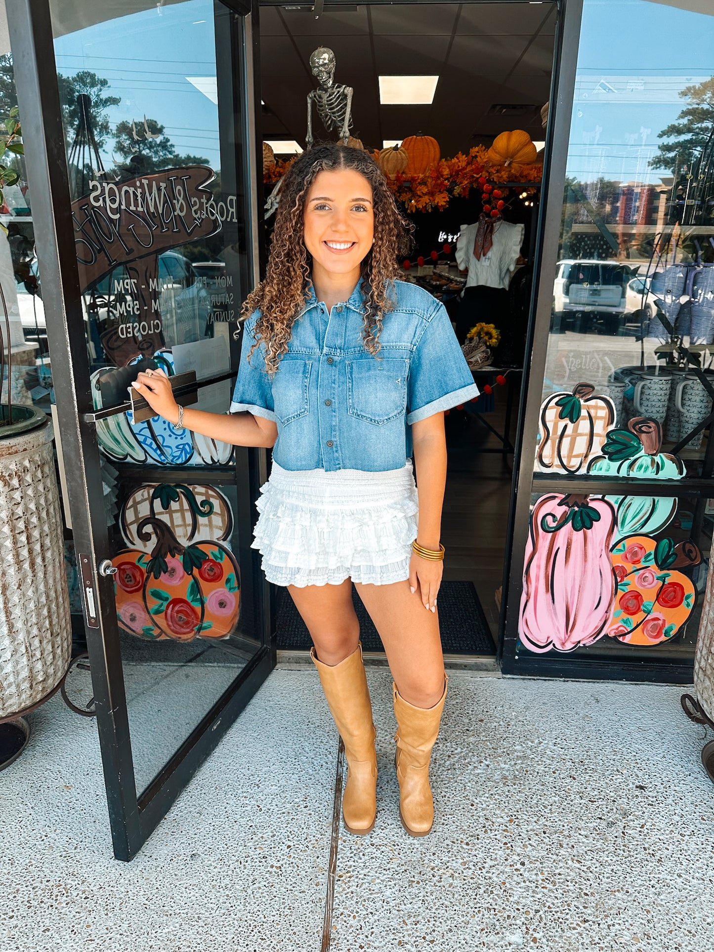 Ruffled Away Skort
