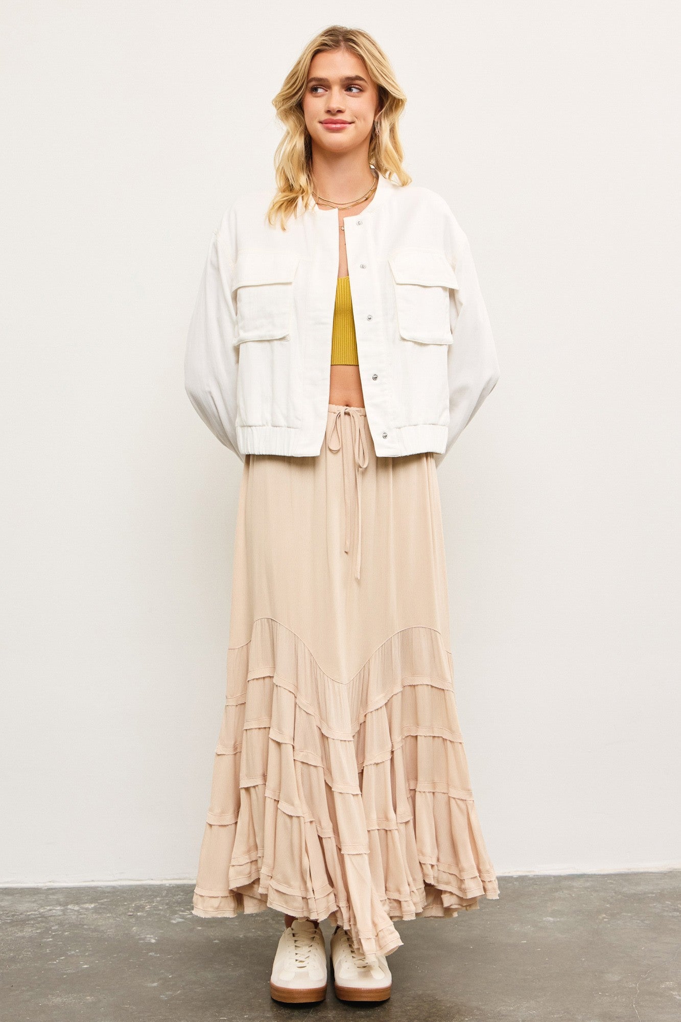 Keep Swingin’ Skirt - Natural