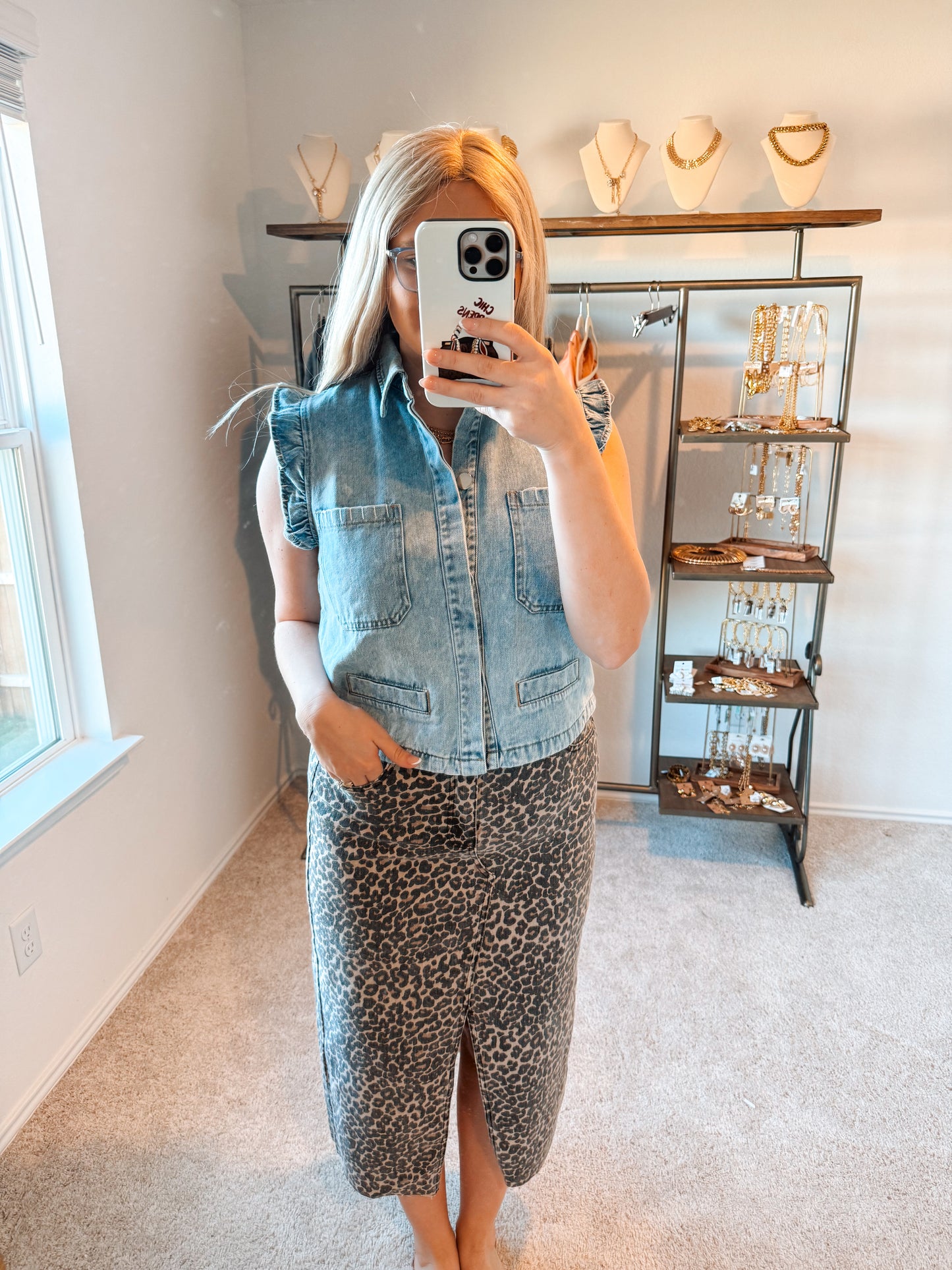 Sweetest Little Denim Vest