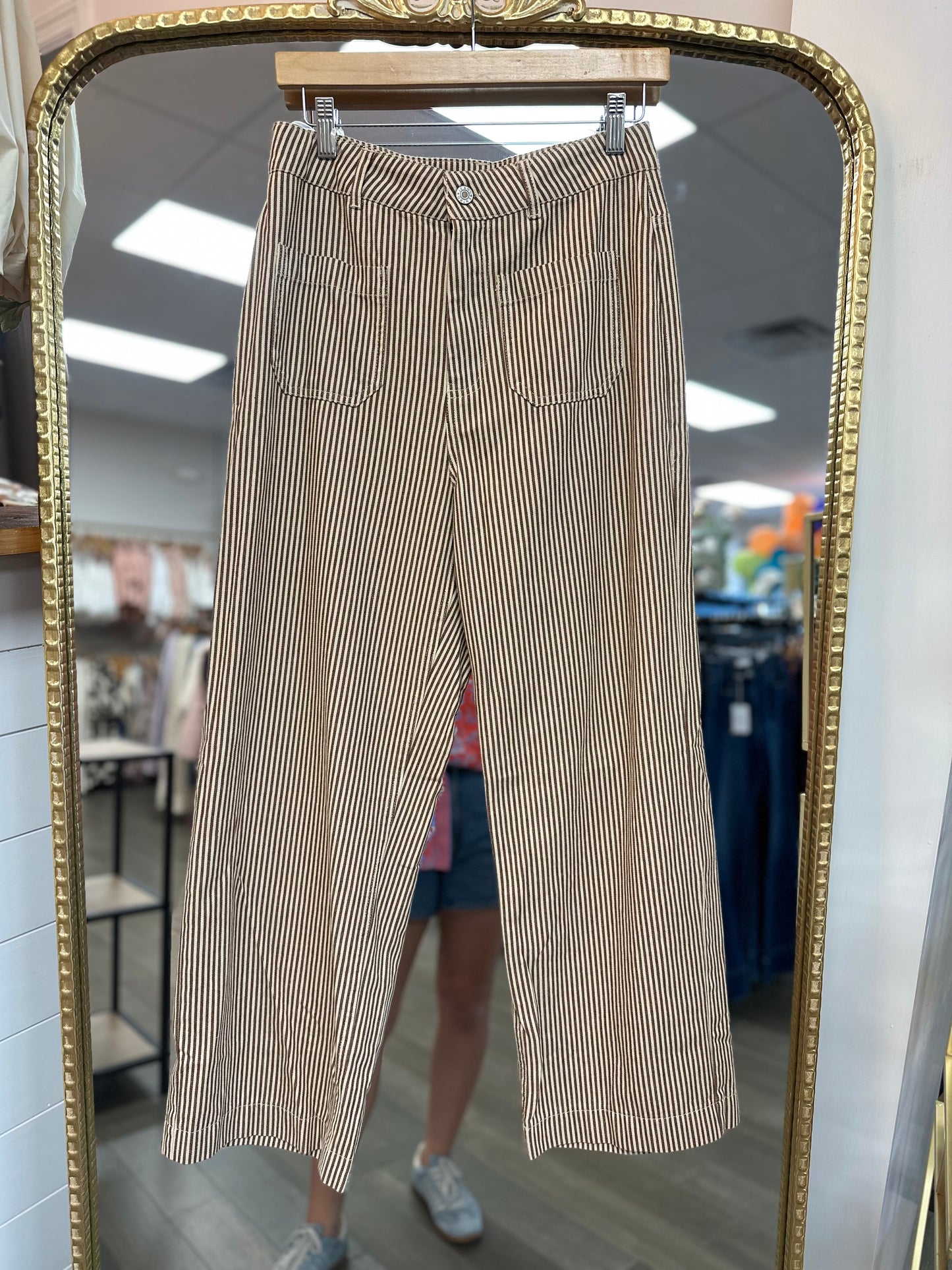 Gathered Denim - brown