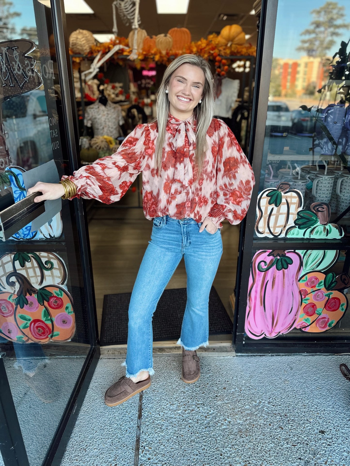 Passion Top-Taupe/Rust