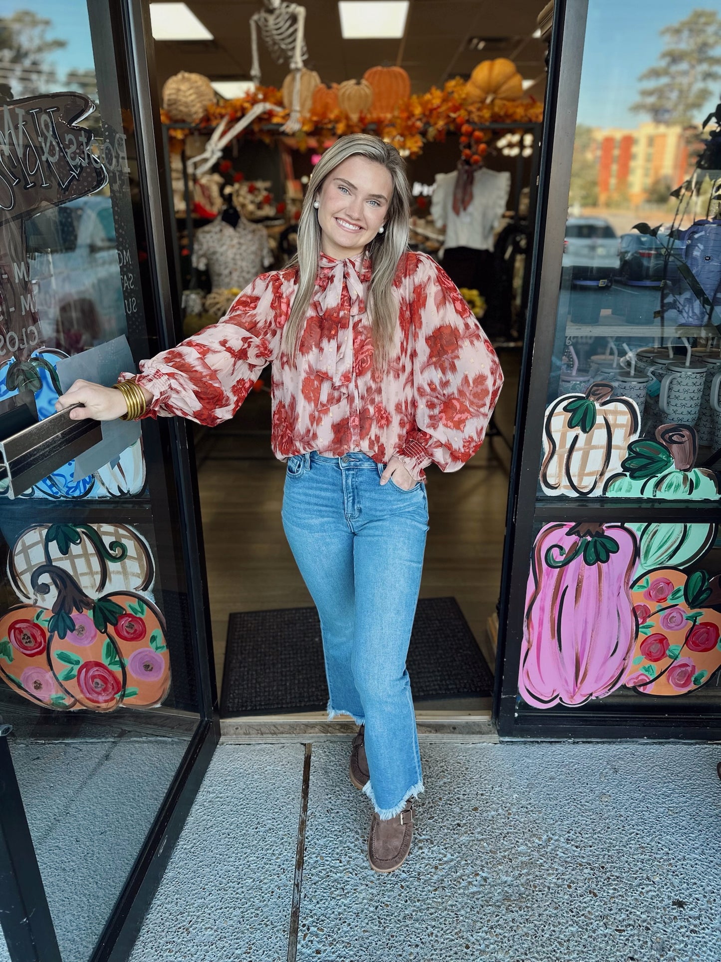 Passion Top-Taupe/Rust