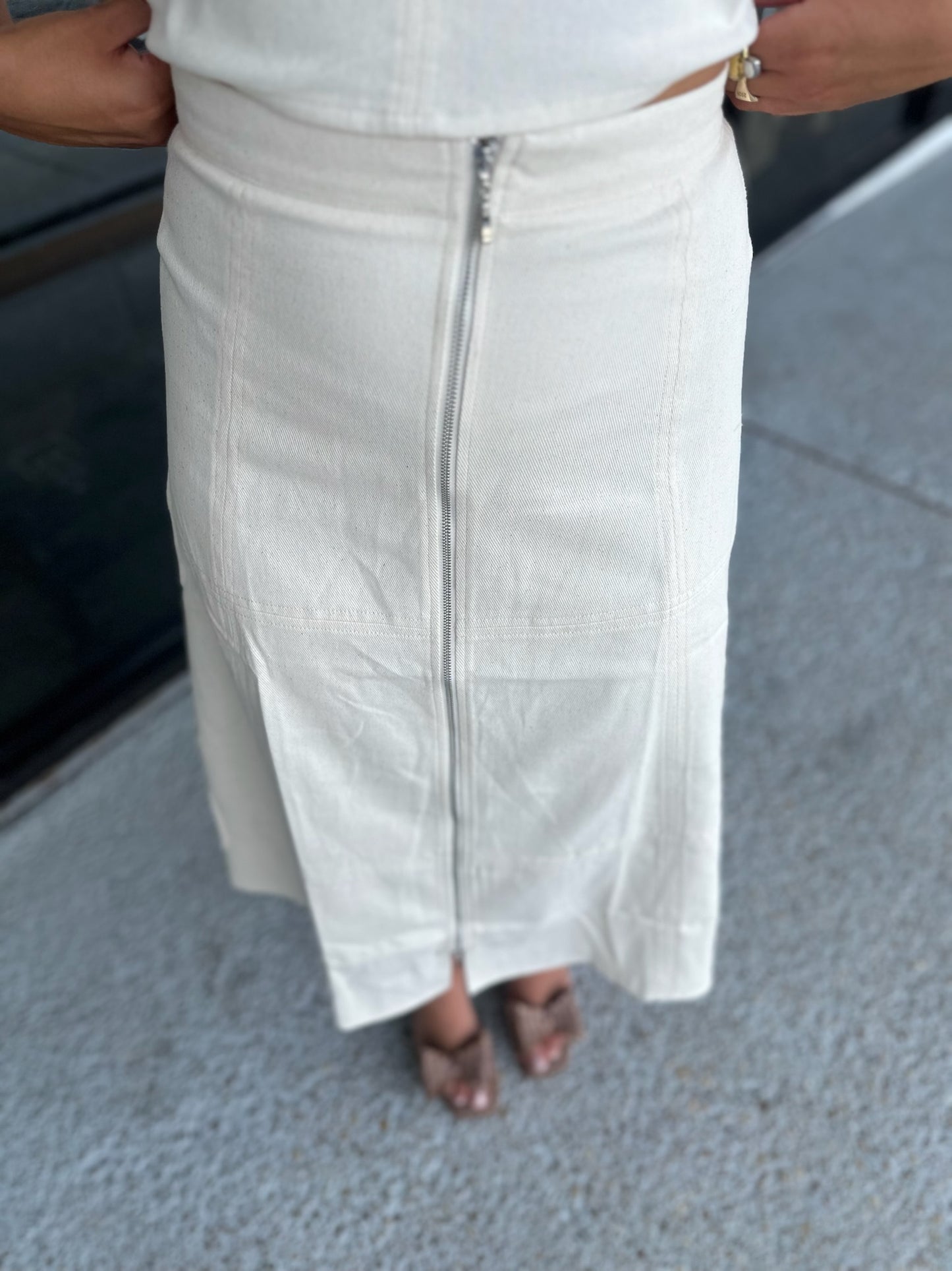 Jordyn Denim Skirt Set