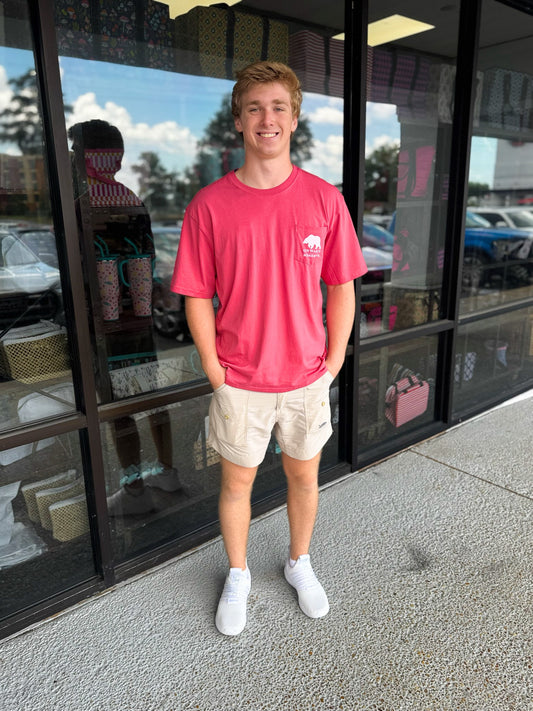 Justice Haynes Tee-Washed Red