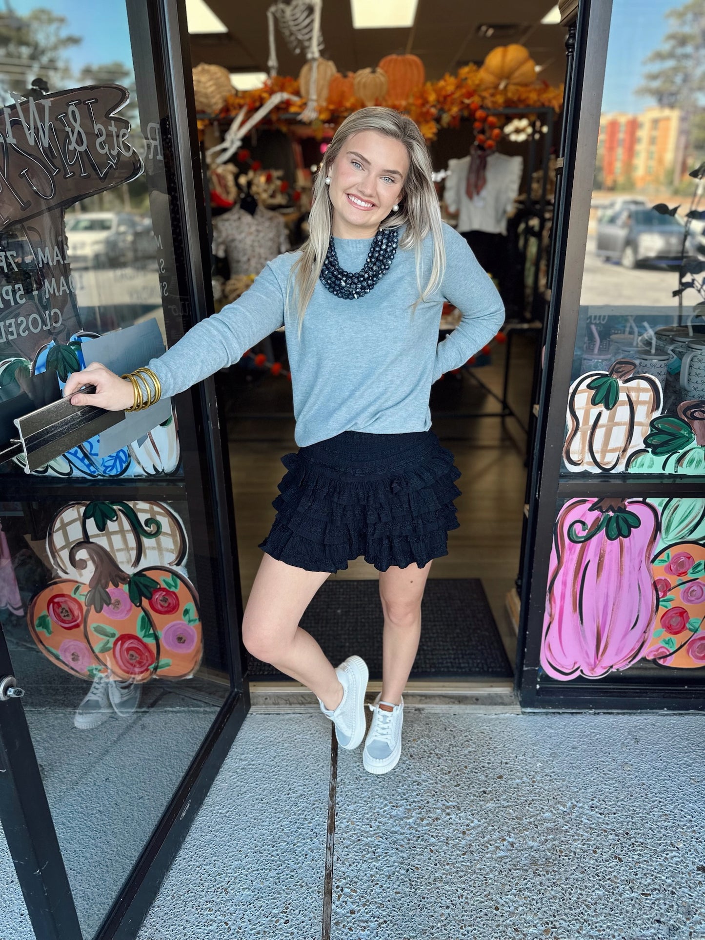 Ruffled Away Skort