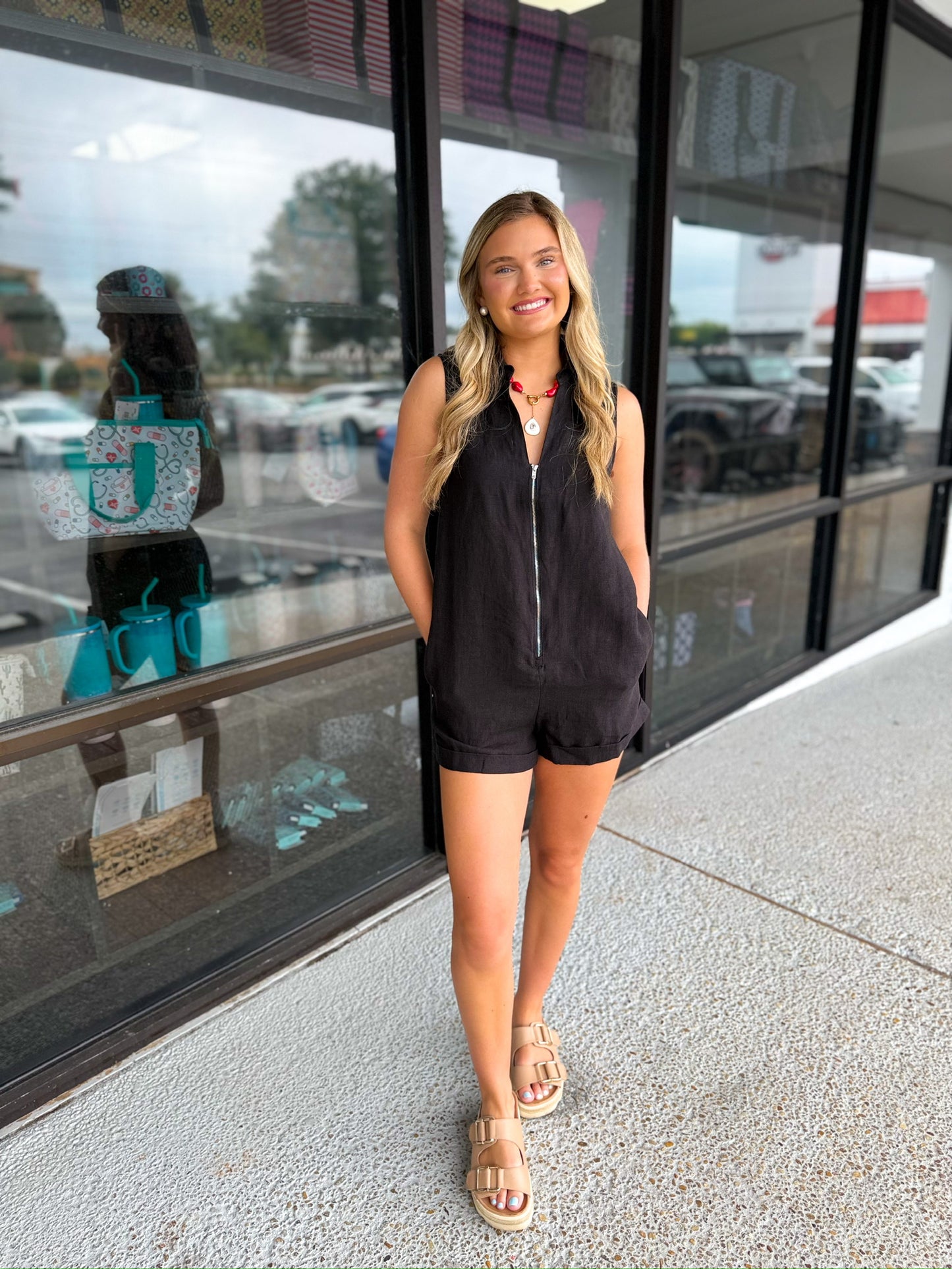 Haisley Zip Up Romper