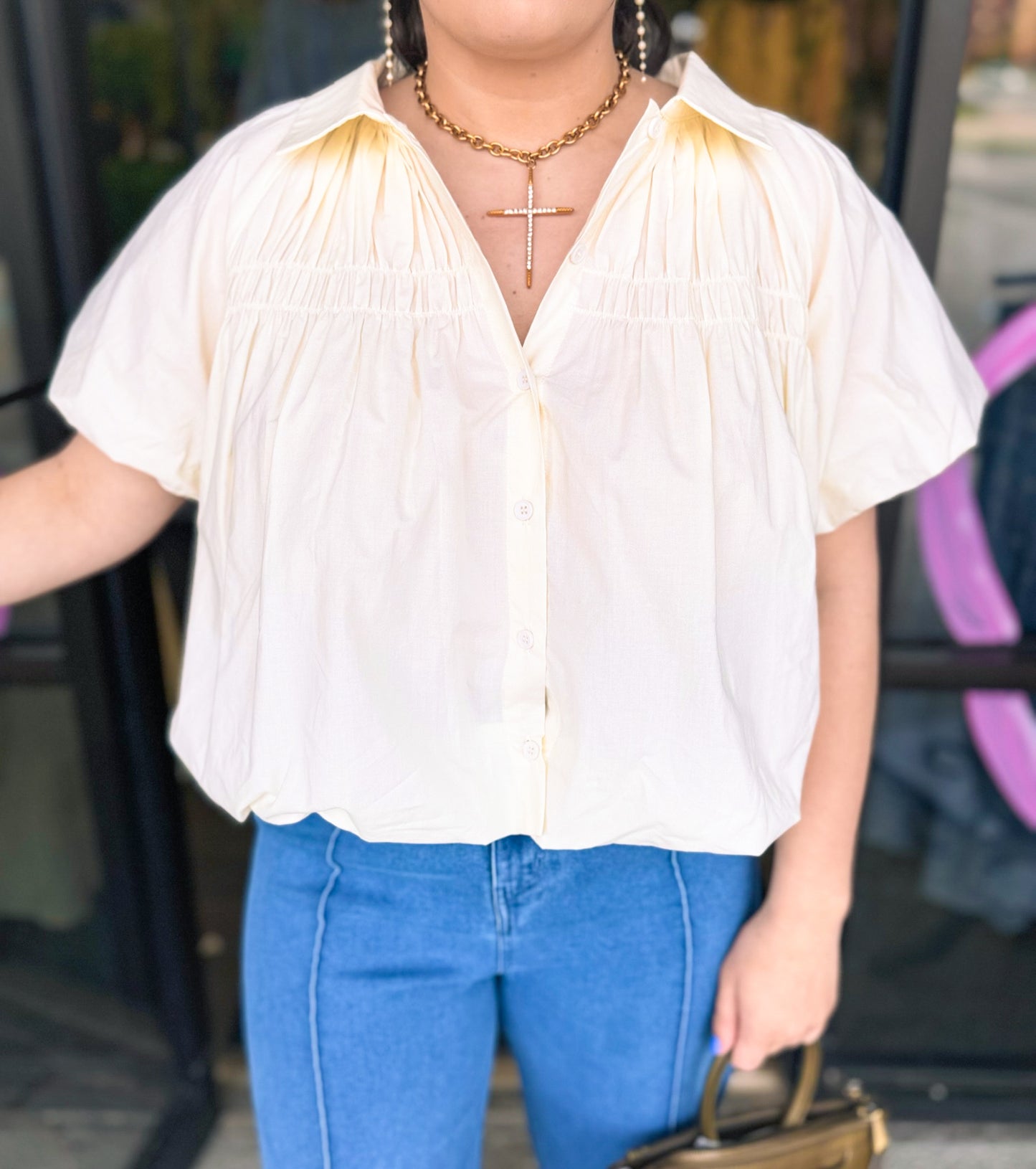 Cheryl Blouse - cream