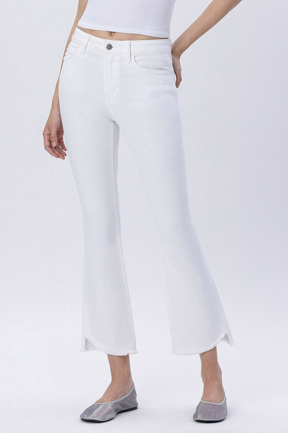 Optic White Denim Cutie
