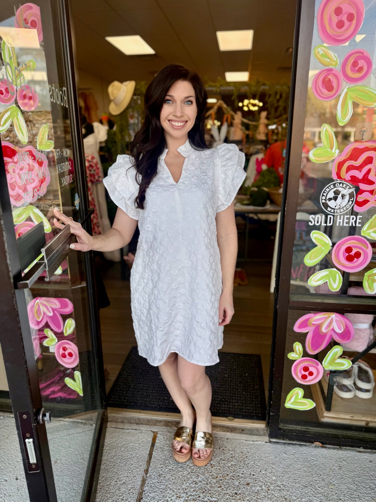 Didn’t Write Mini Dress - White