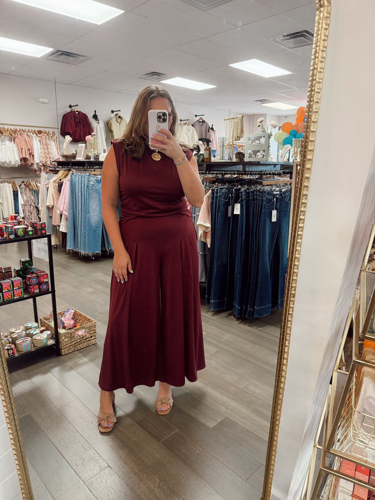 Nolita Pant Set - burgundy