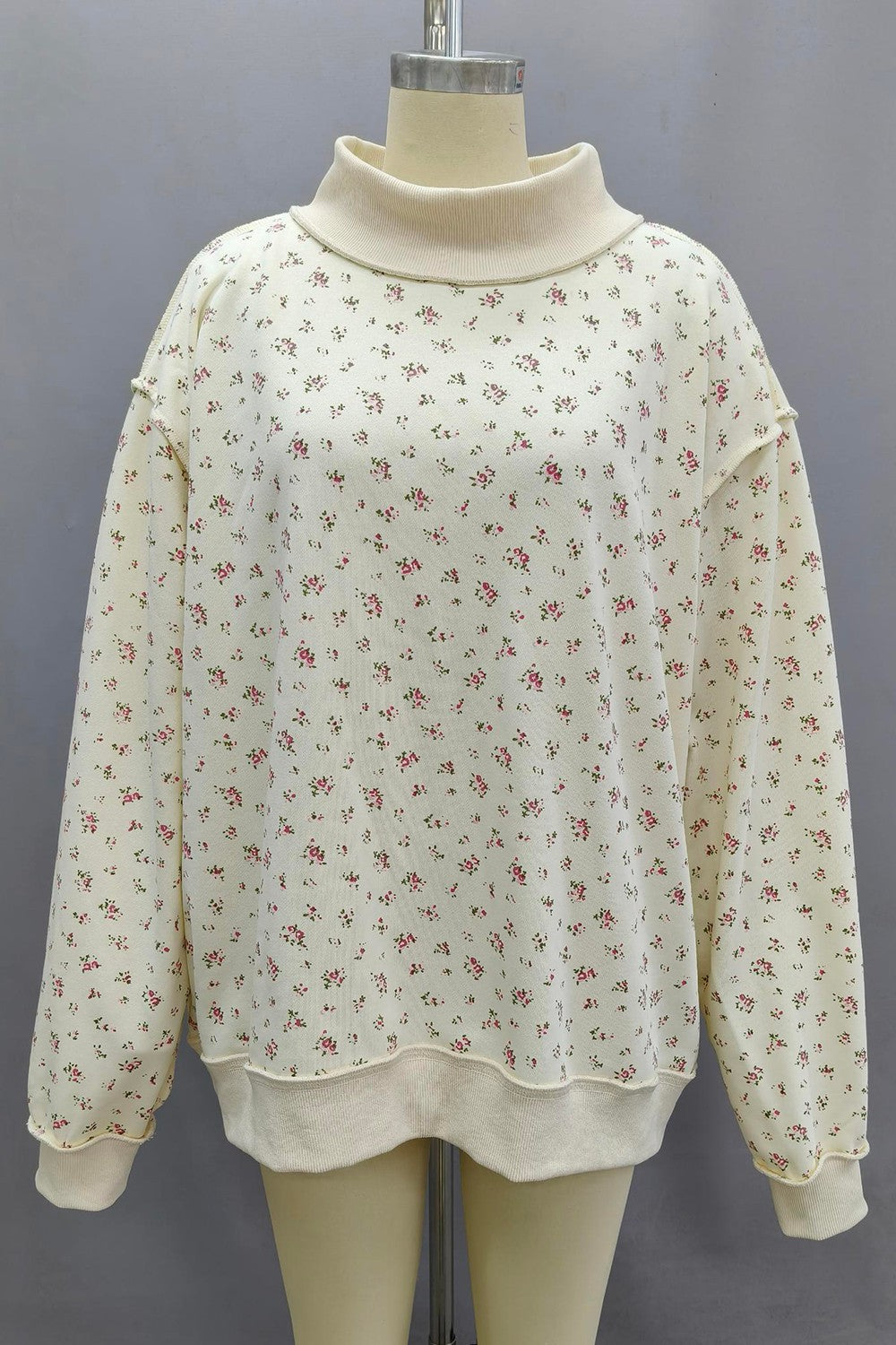 Floral Mockneck
