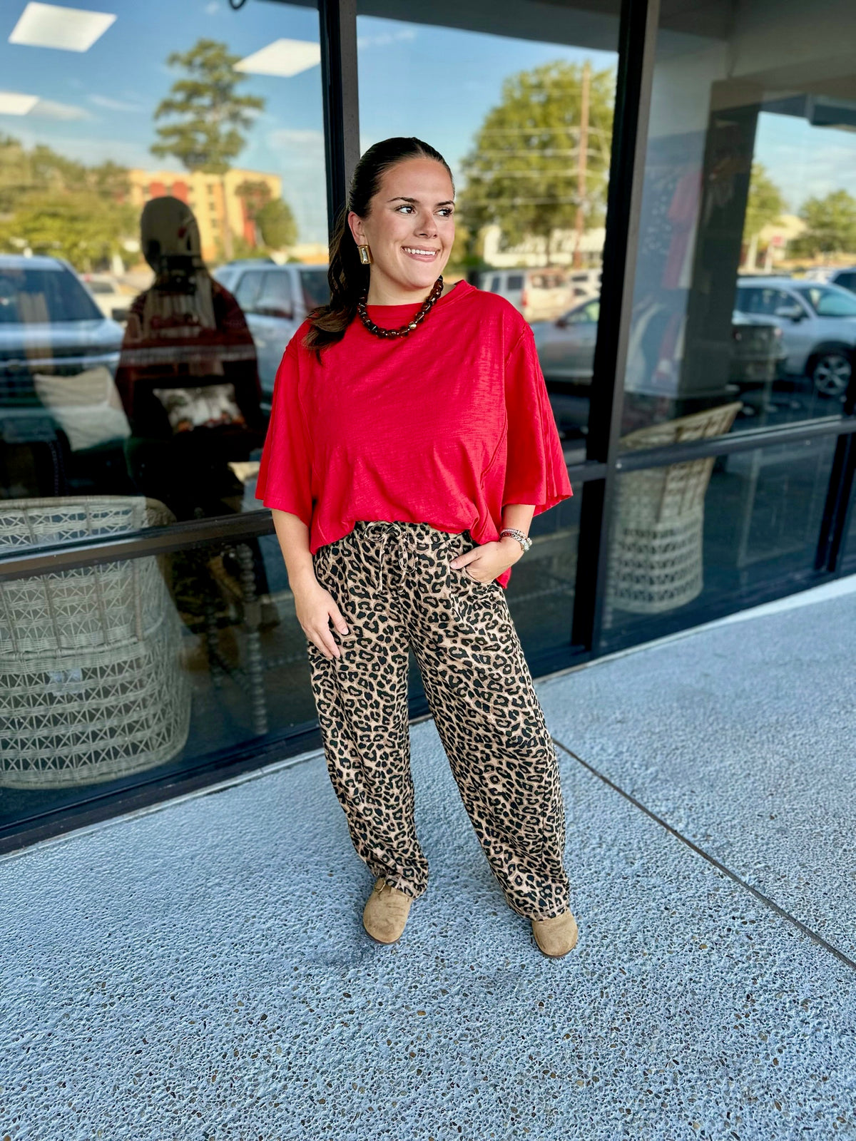 Abstract Barrel Pants