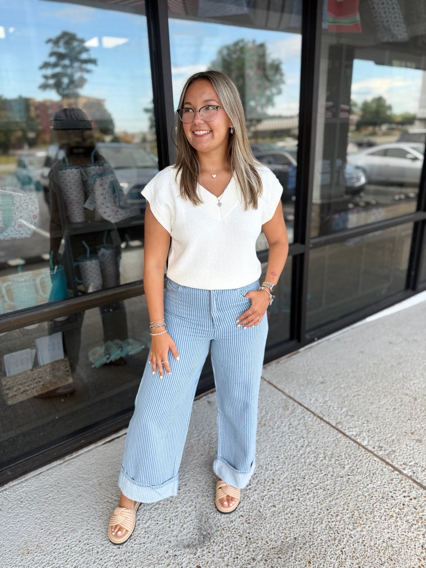 Striped Babe Denim