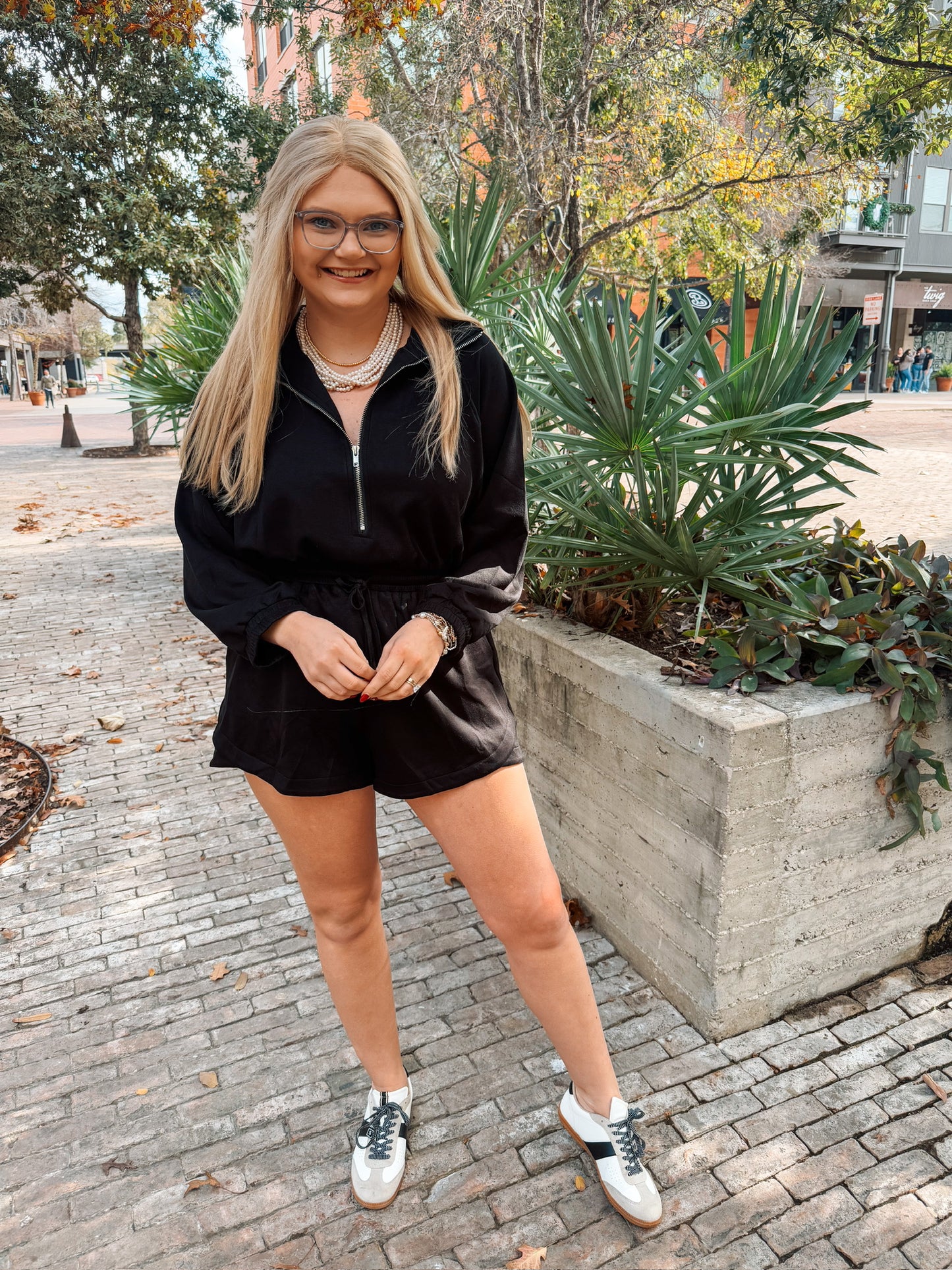 Warm + Cozy Romper- Black