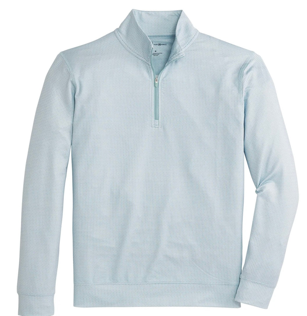 Cay Printed Performance 1/4 Zip- Cloud