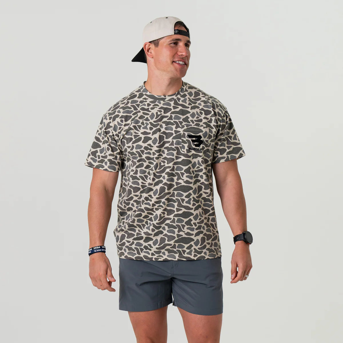 Classic deer camo Flying B Pocket Tee
