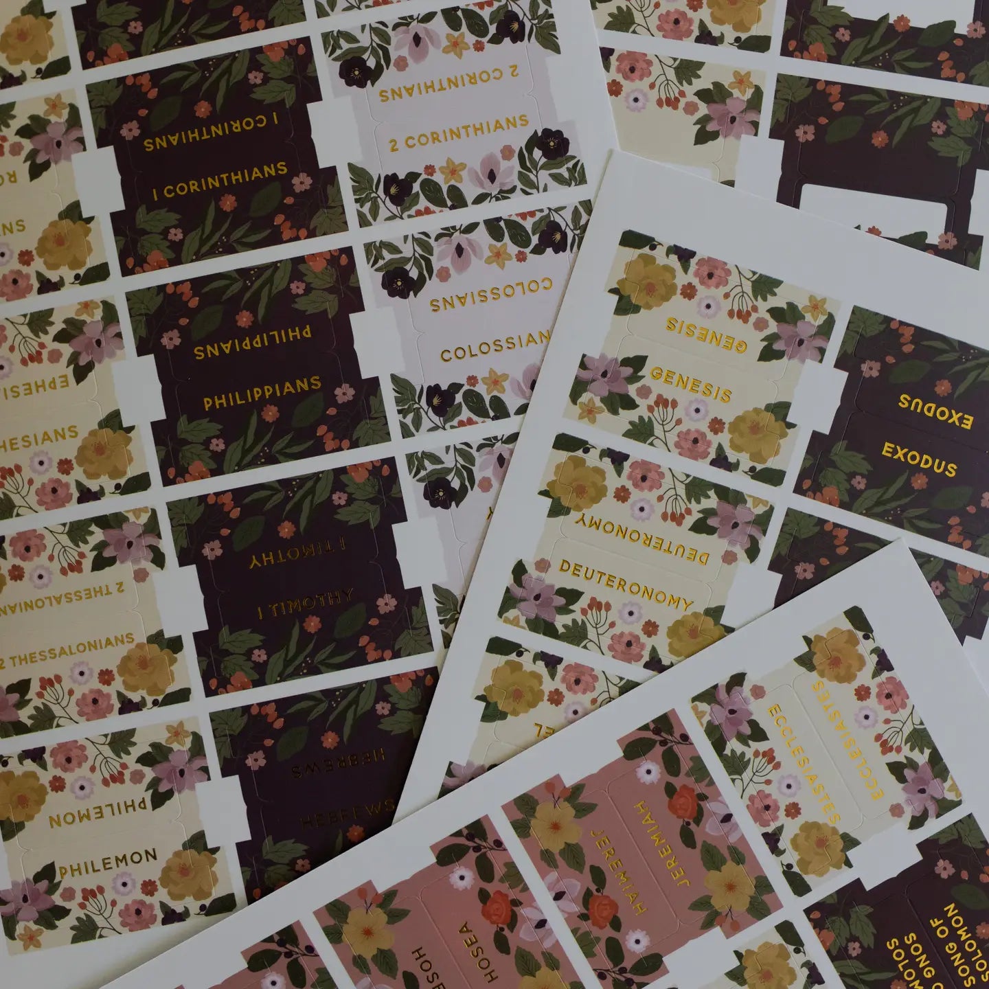Magnolia Floral Bible Tabs