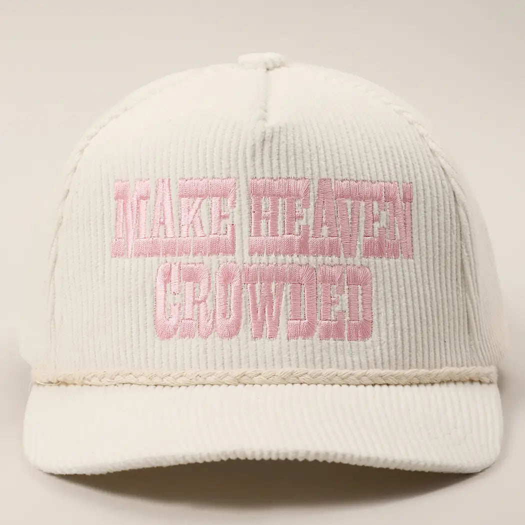 Make Heaven Crowded Corduroy Hat