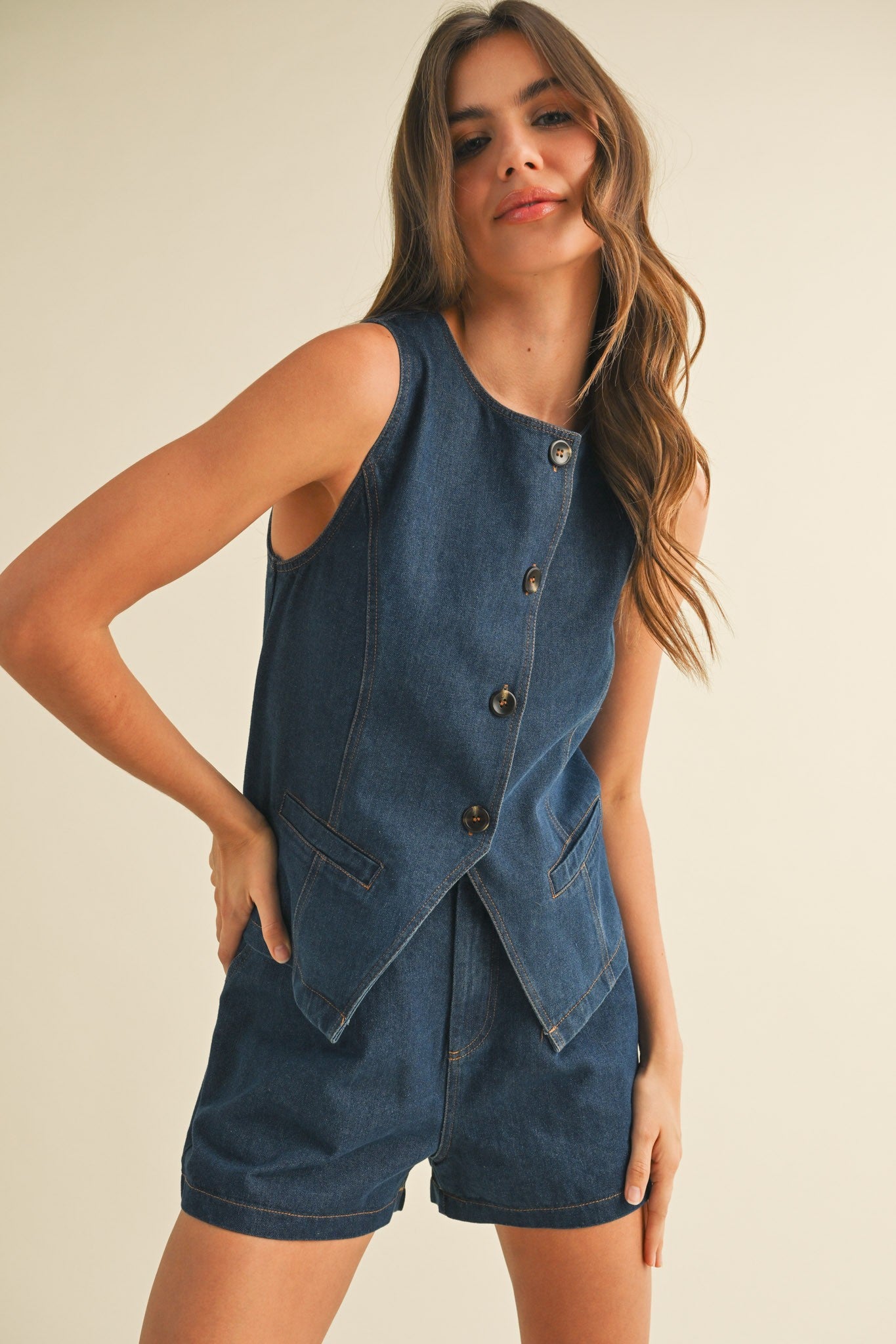 Indigo Kisses Set-Denim