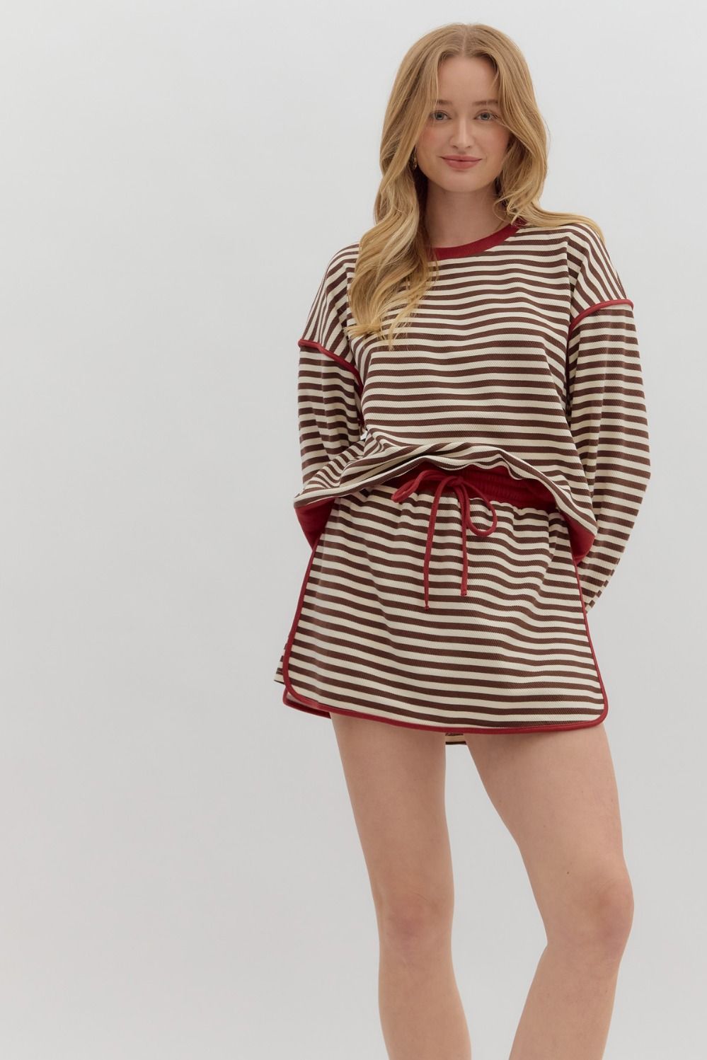 Sara Set- Red/Brown